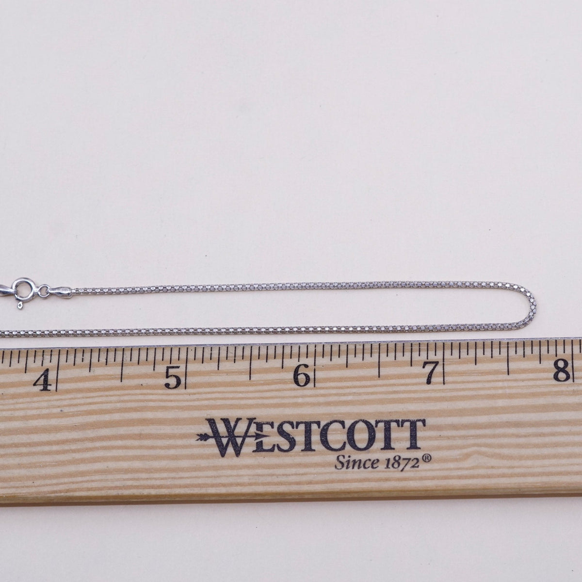 16”, 1mm, sterling silver handmade necklace, 925 silver popcorn chain