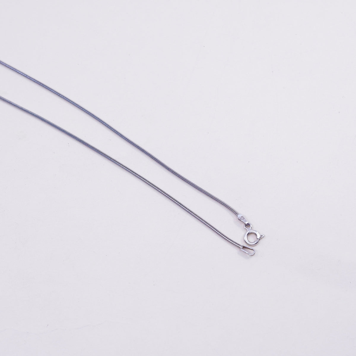25”, 1.6mm, Vintage IBB sterling silver snake chain, Italy 925 necklace