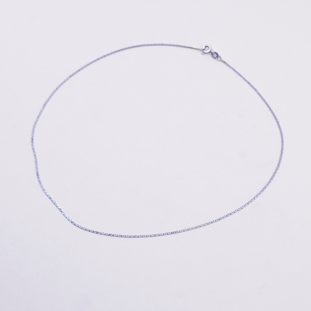 16”, 1mm, Vintage sterling silver anchor chain, 925 chain, men’s necklace