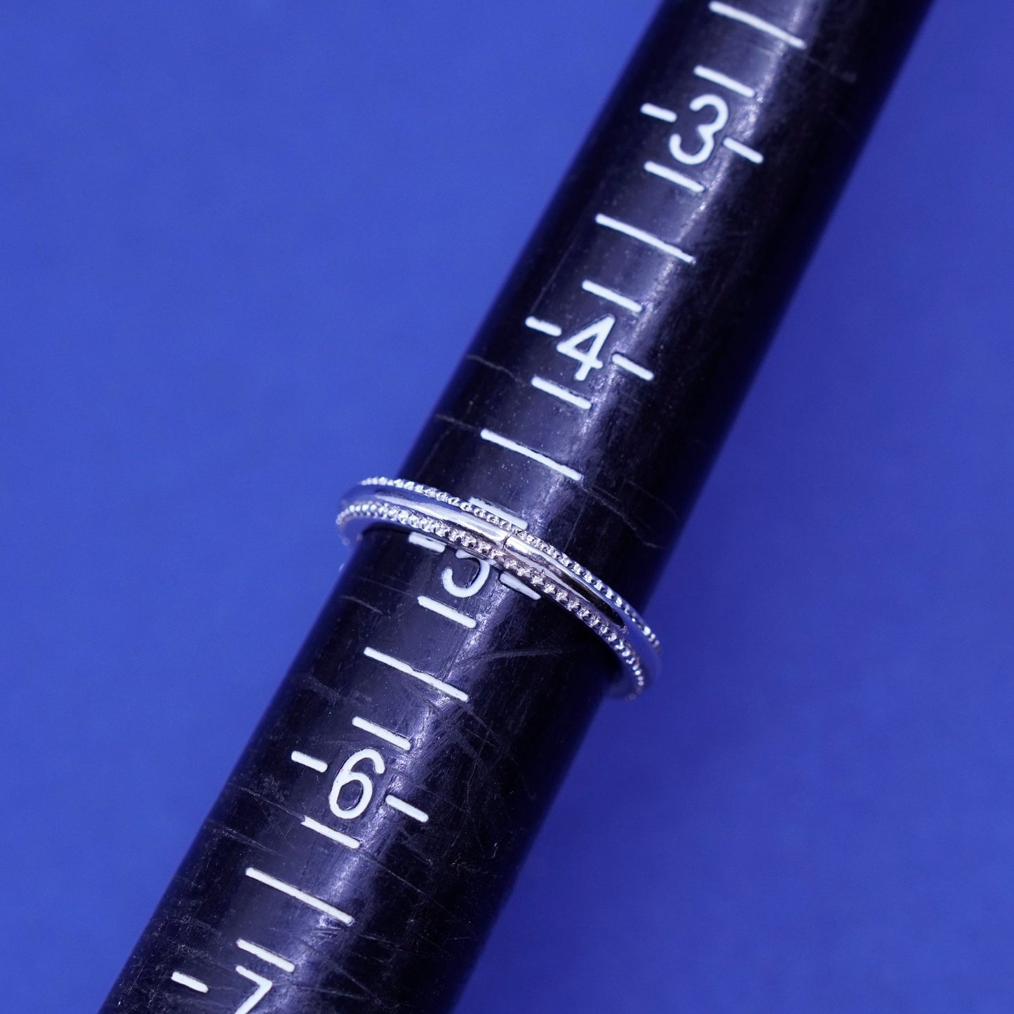 Size 5, vintage Sterling silver handmade ring, 925 bow tie ribbon ring with cz