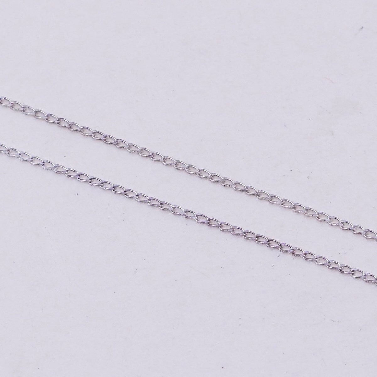 18”, 1mm, italy sterling silver handmade necklace, 925 curb chain