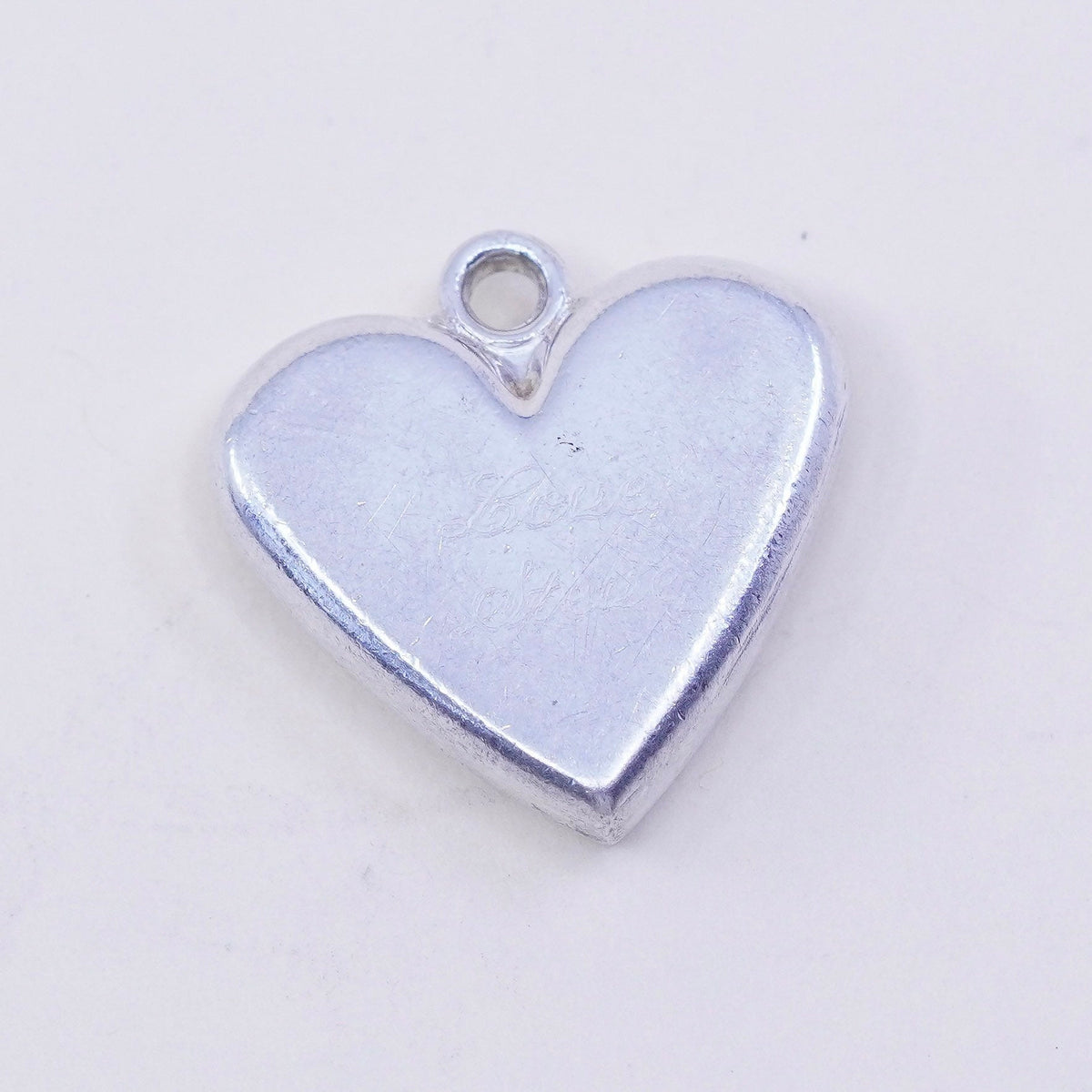 Vintage Judith Jack handmade sterling silver heart charm, 925 pendant