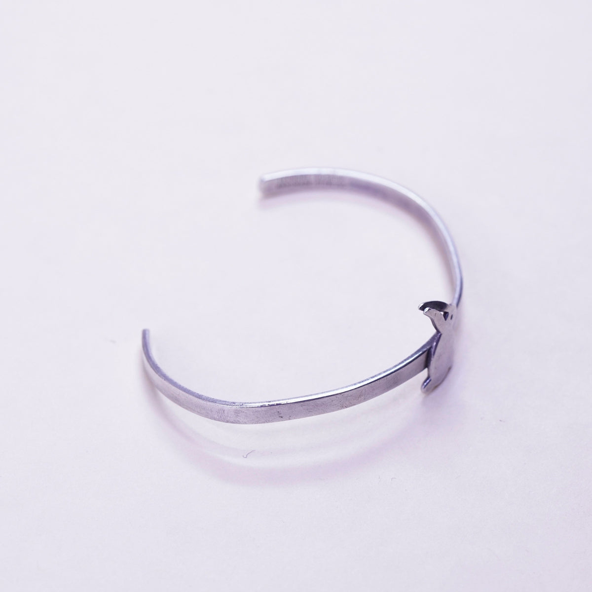 6”, leonore doskow sterling jewelry Sterling silver bunny cuff, 925 bracelet