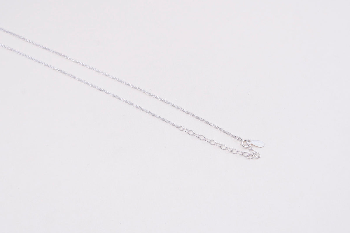 16”+2, vtg kariboli sterling 925 silver circle chain, Italy made necklace