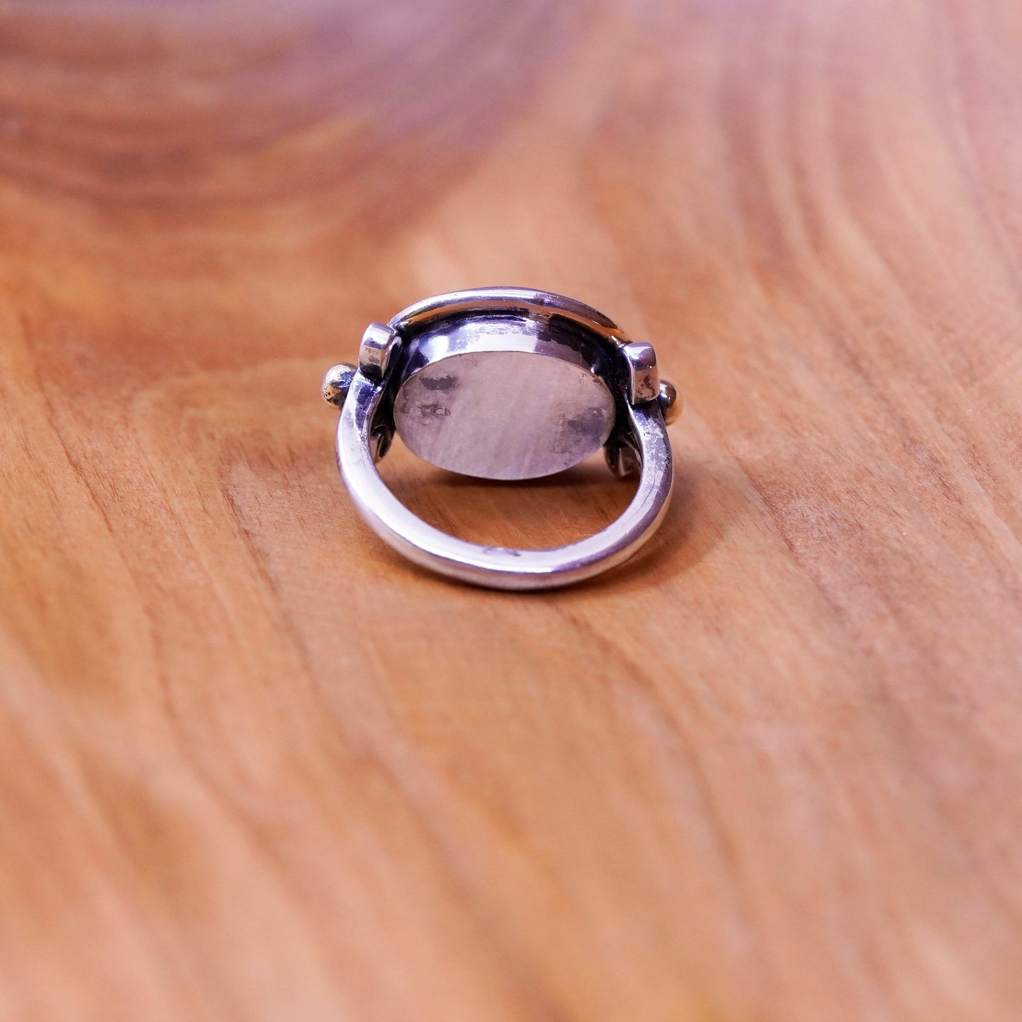 Size 5.5, Ireland two tone Sterling 925 silver handmade ribbed ring filigree