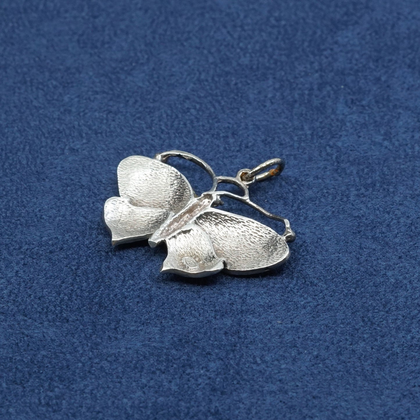 Sterling silver handmade butterfly pendant, 925, stamped 925
