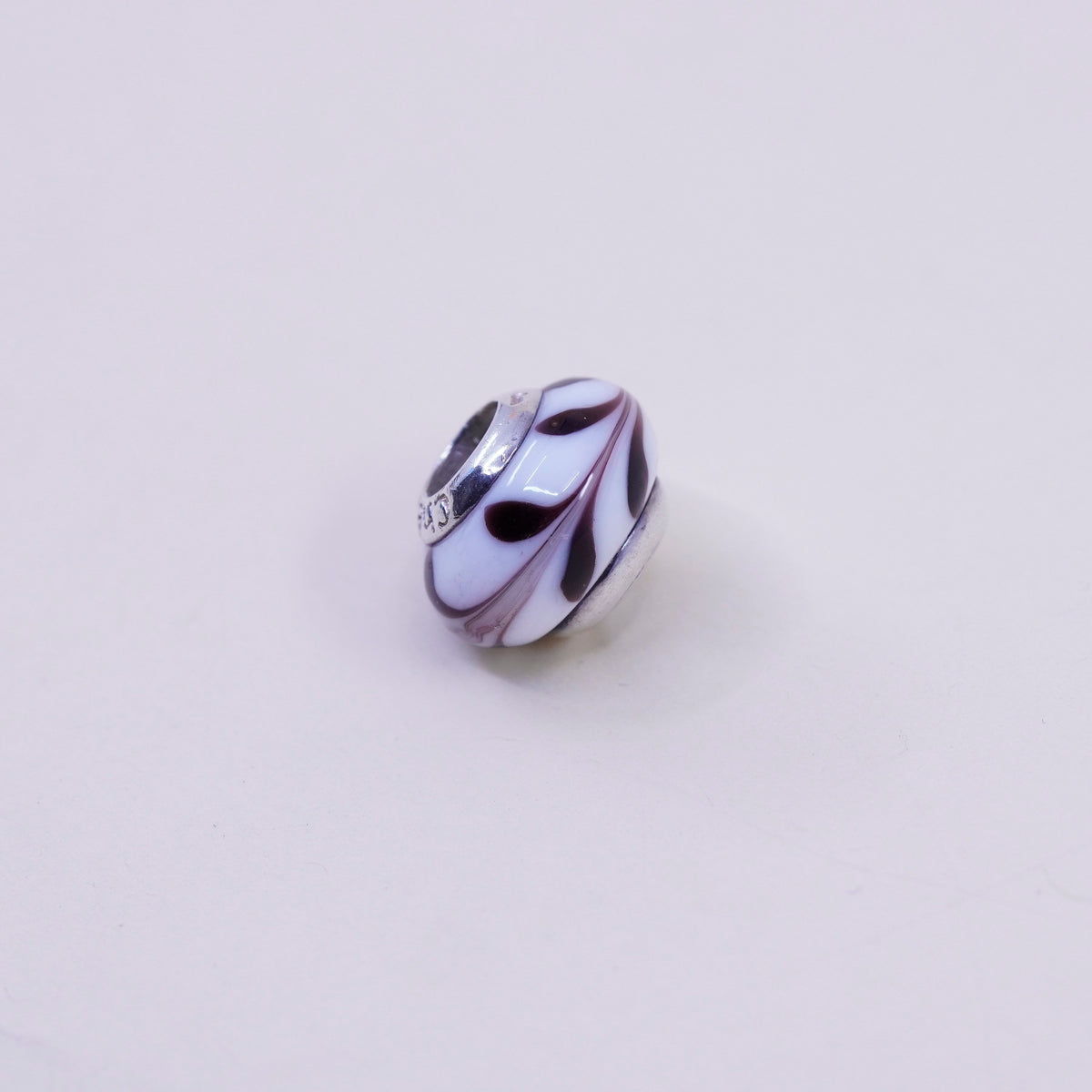 Vintage Cherie Sterling 925 silver handmade Murano glass bead charm