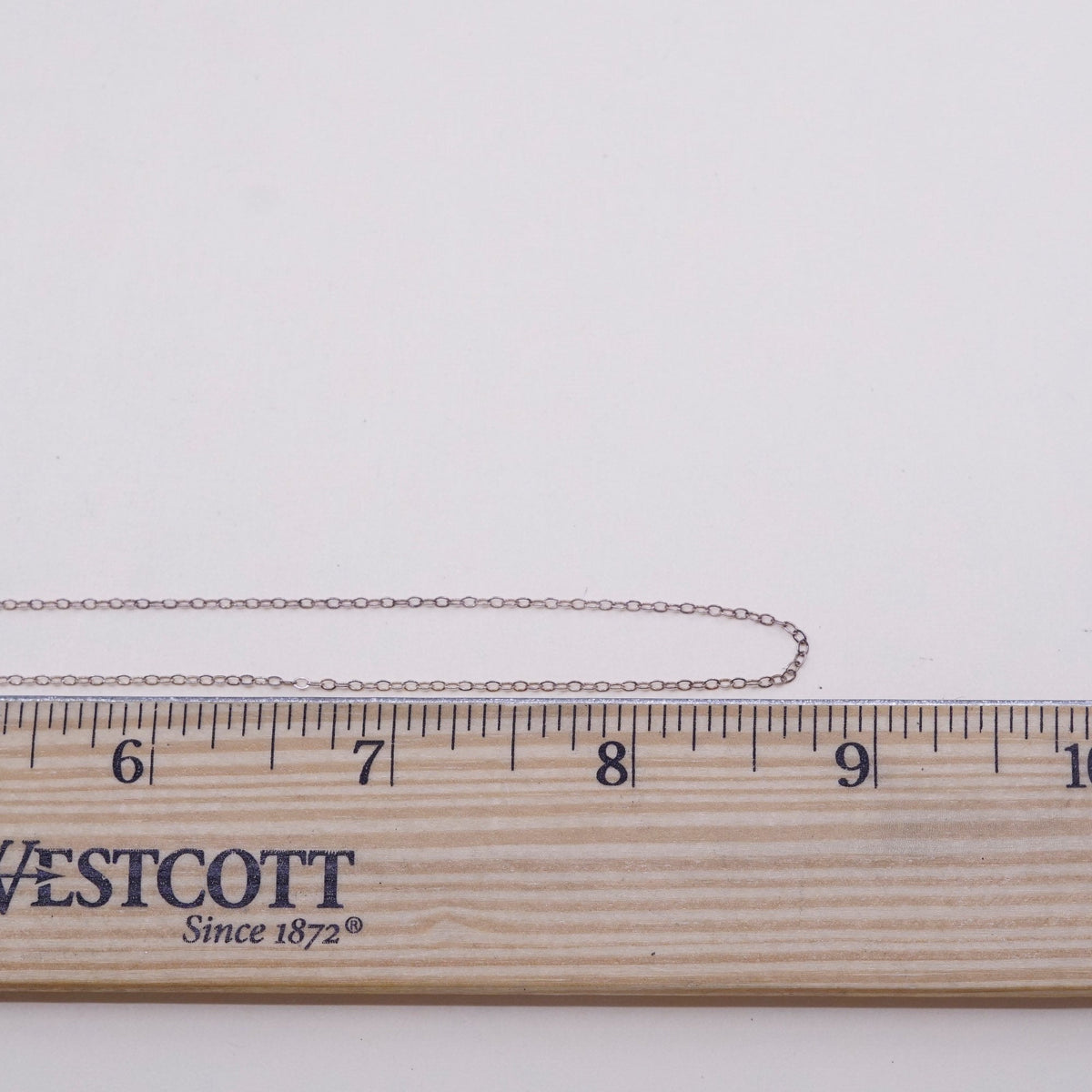18”, 1mm, Vintage sterling silver flatten circle chain, Italy 925 necklace