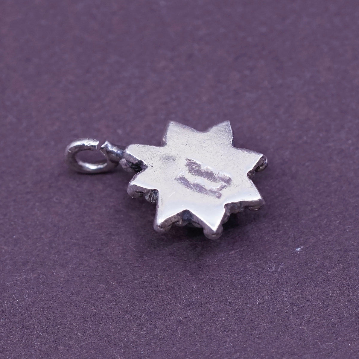 Vintage Sterling 925 Silver Handmade Pendant with moonstone and beads
