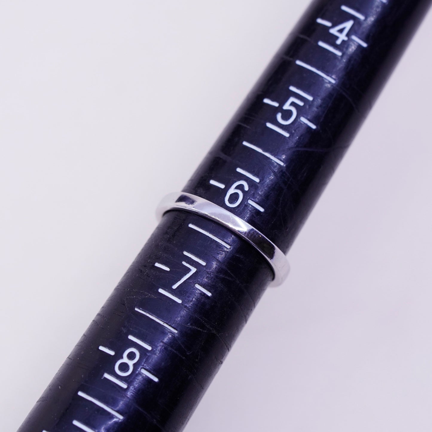 Size 6.25, 2.8g, vintage 12K white gold engagement pink heart ring with Cz