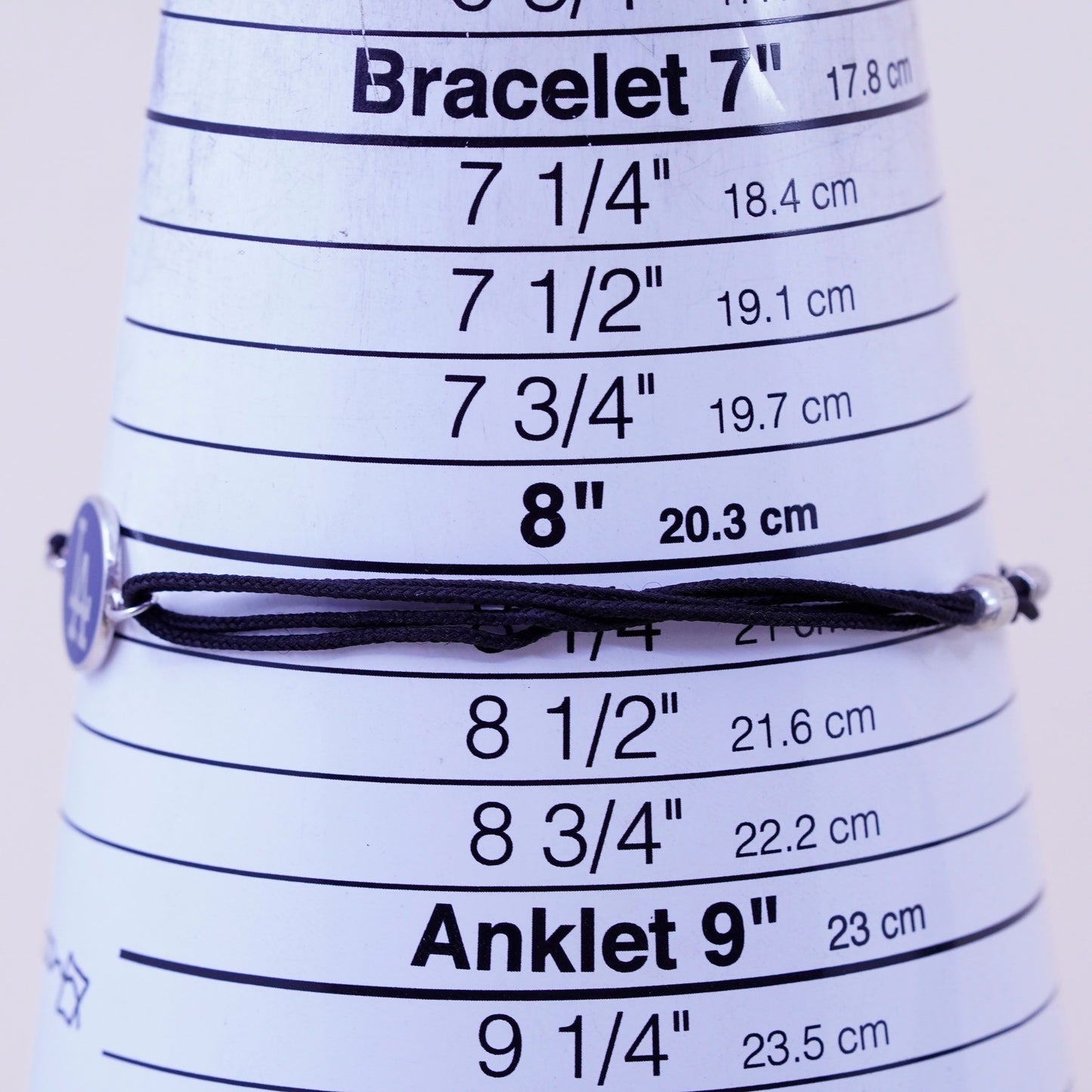 Size adjustable, Sterling silver handmade bracelet, 925 LA tag linen thread