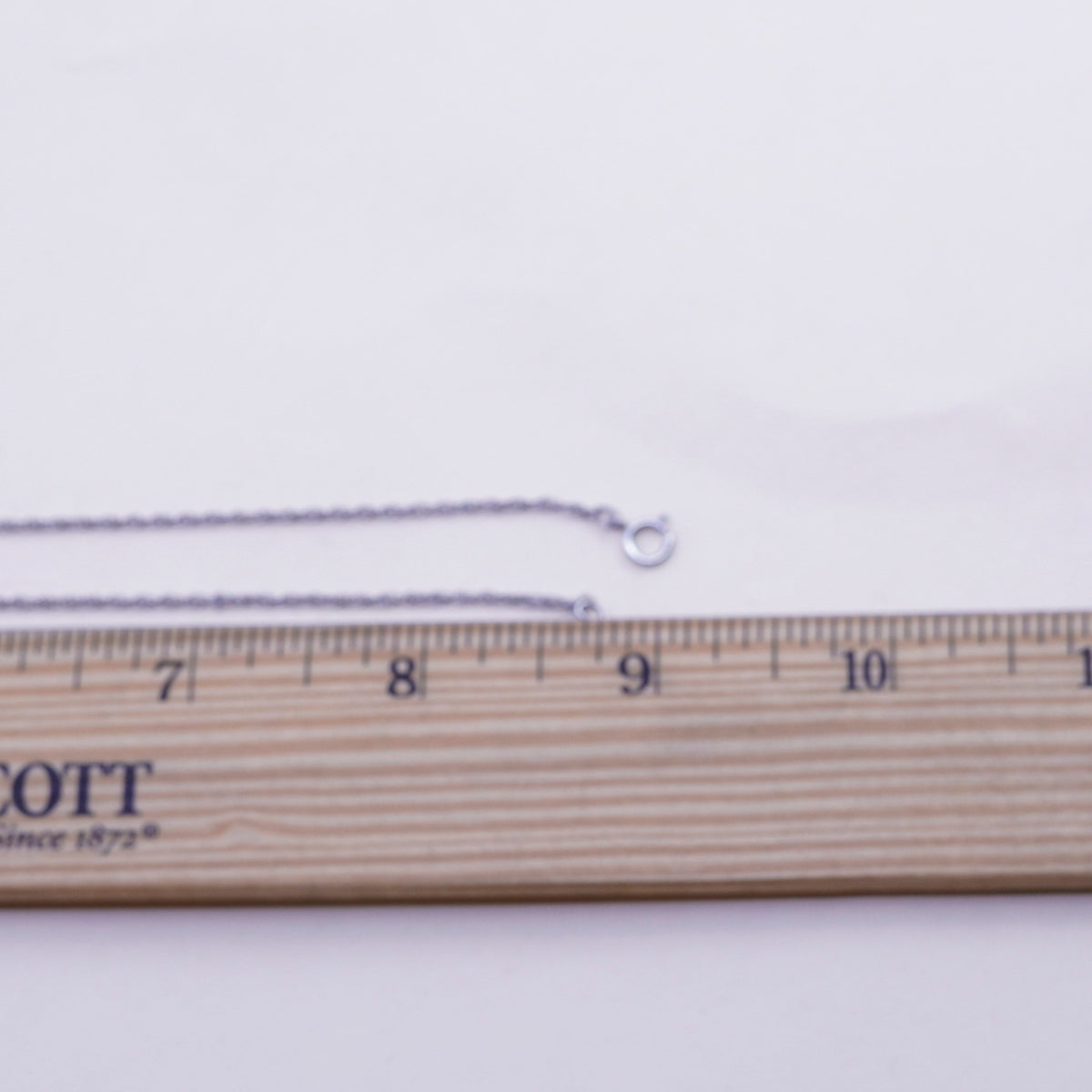 18” 1.6mm, vintage sterling silver necklace, 925 Singapore rope chain