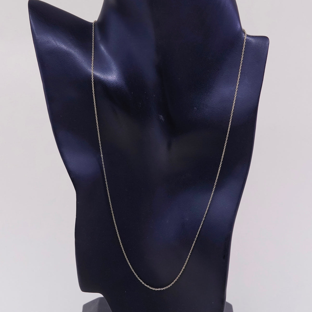 20”, 1mm, Vintage vermeil gold over sterling silver circle chain