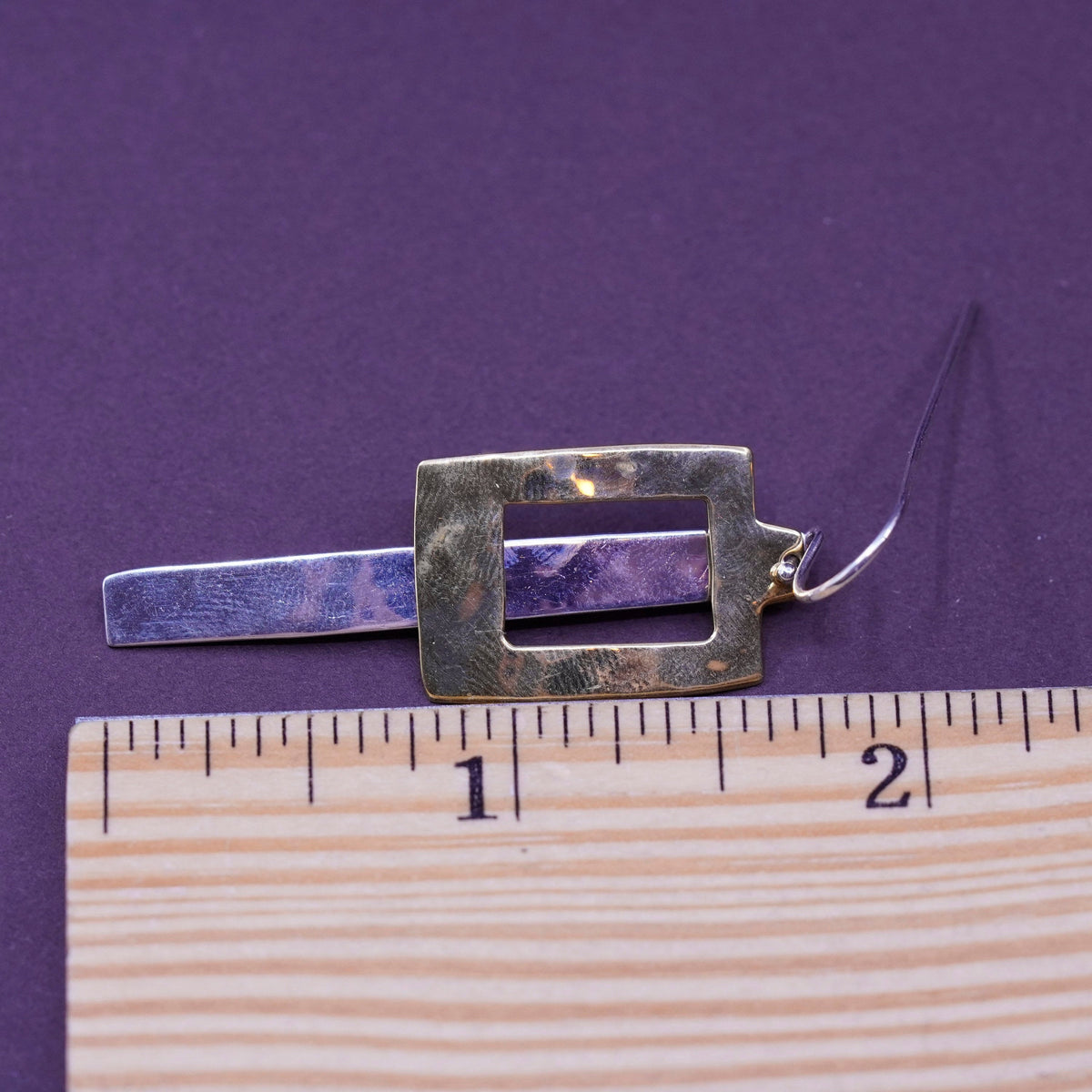 Robert Lee Morris Studio Sterling silver earrings, 925 rectangular drops