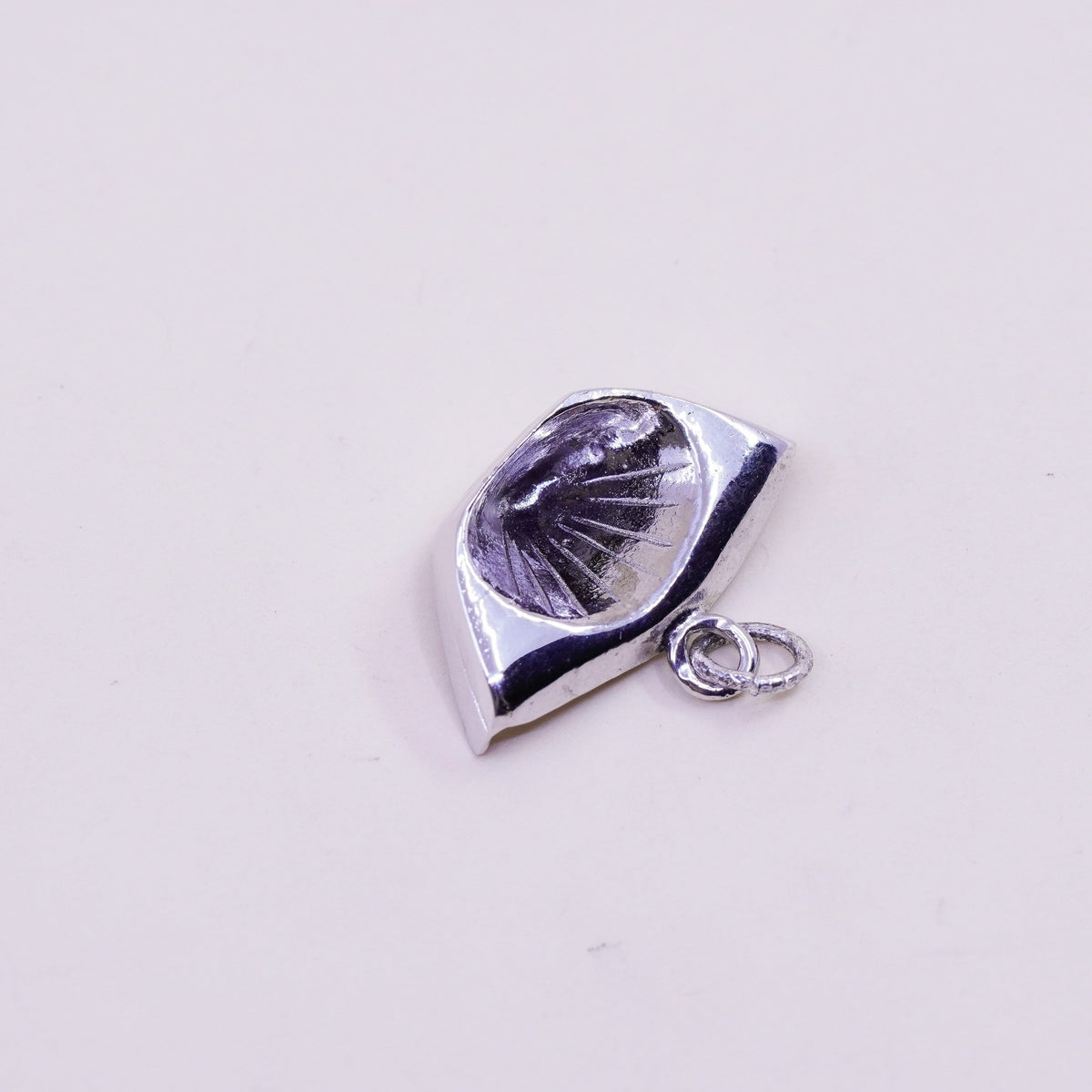 Vintage sterling silver handmade charm, 925 nurse hat pendant