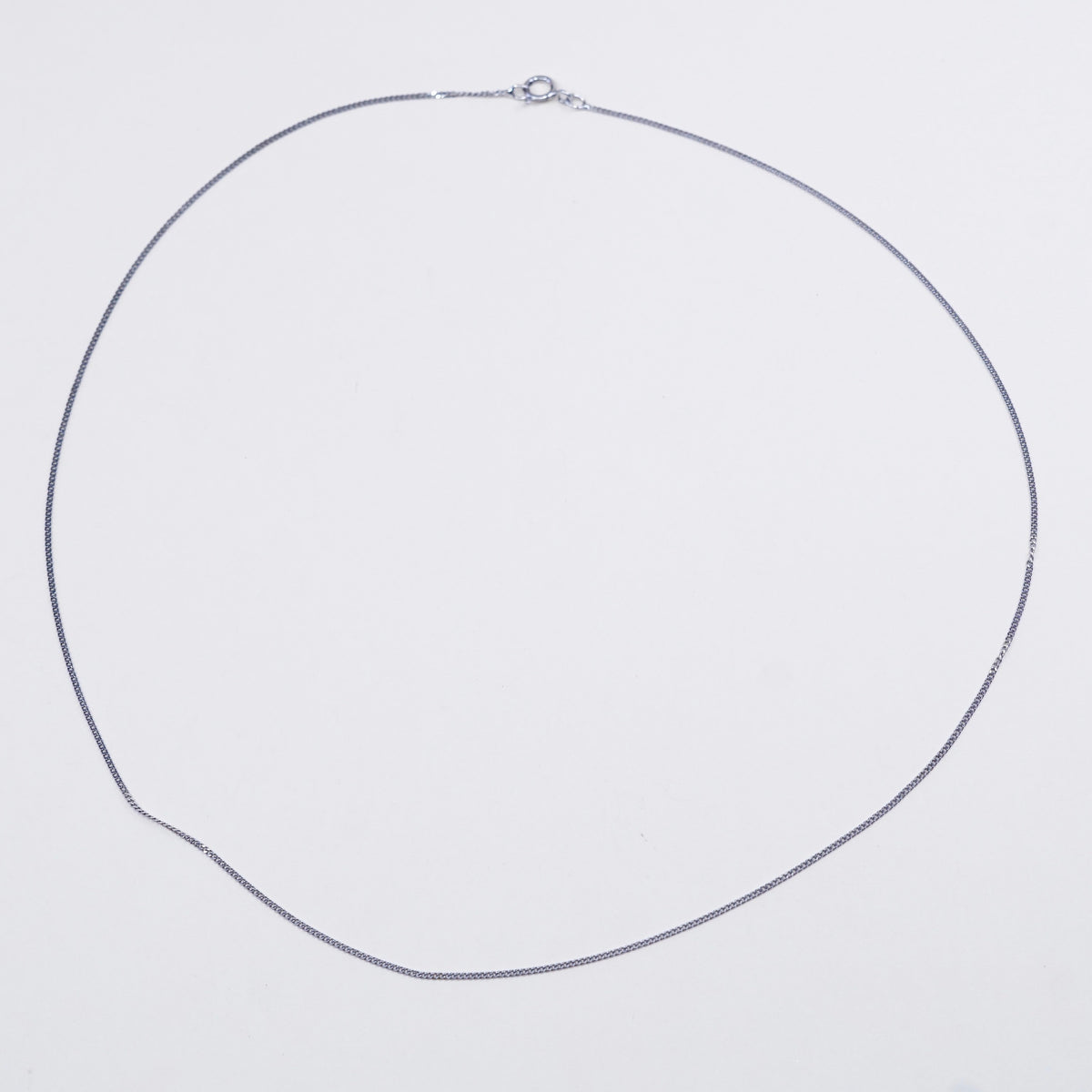 18”, 1mm, DOL sterling silver handmade necklace, 925 curb chain