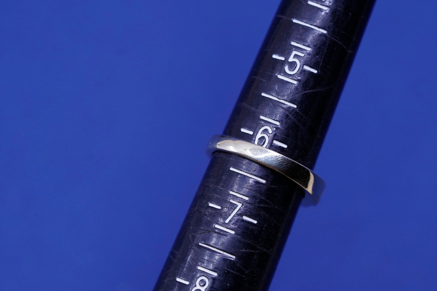 Size 6.25, vermeil gold over Sterling silver engagement ring, 925 band with Cz