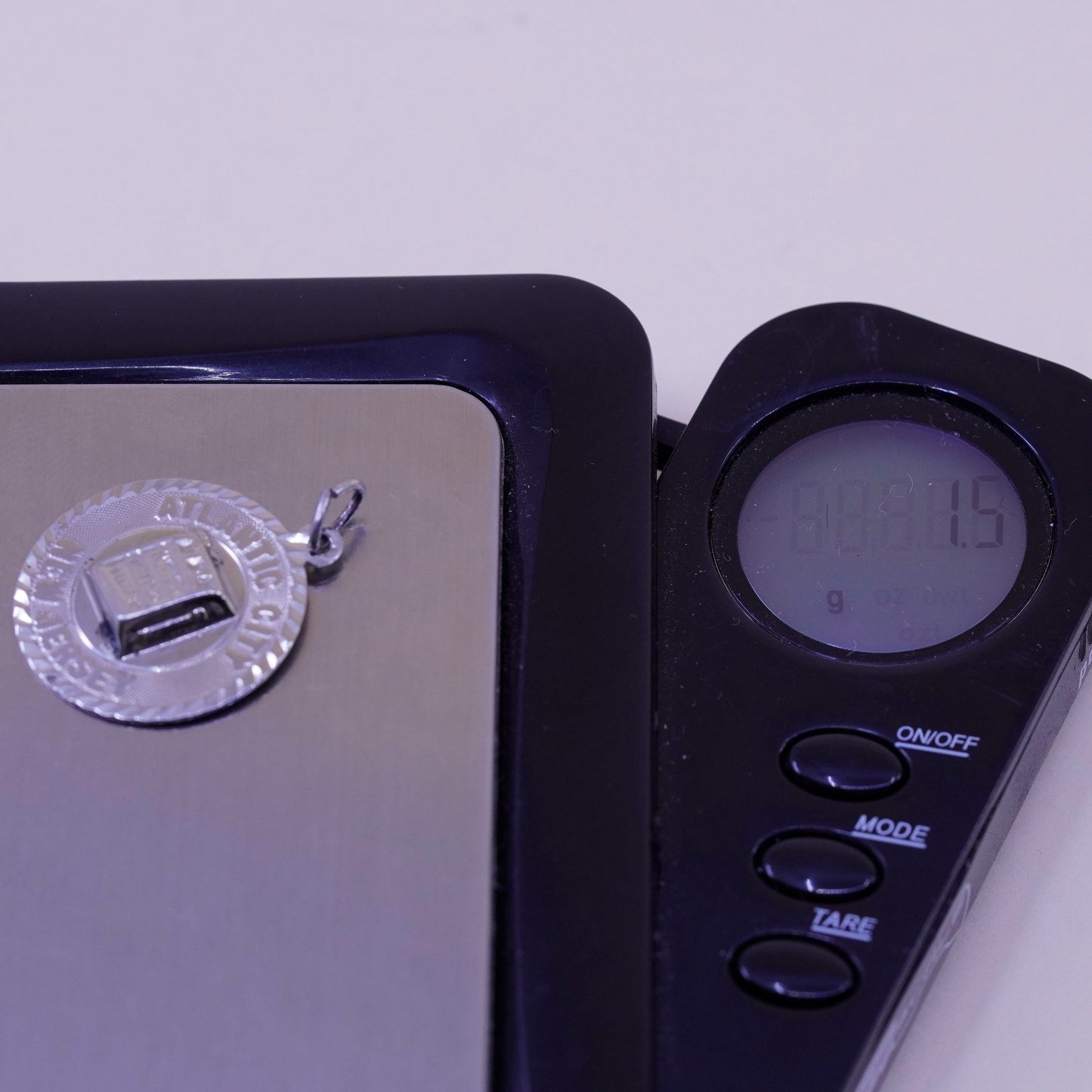 Vintage sterling silver charm, 925 New Jersey Atlantic City pendant