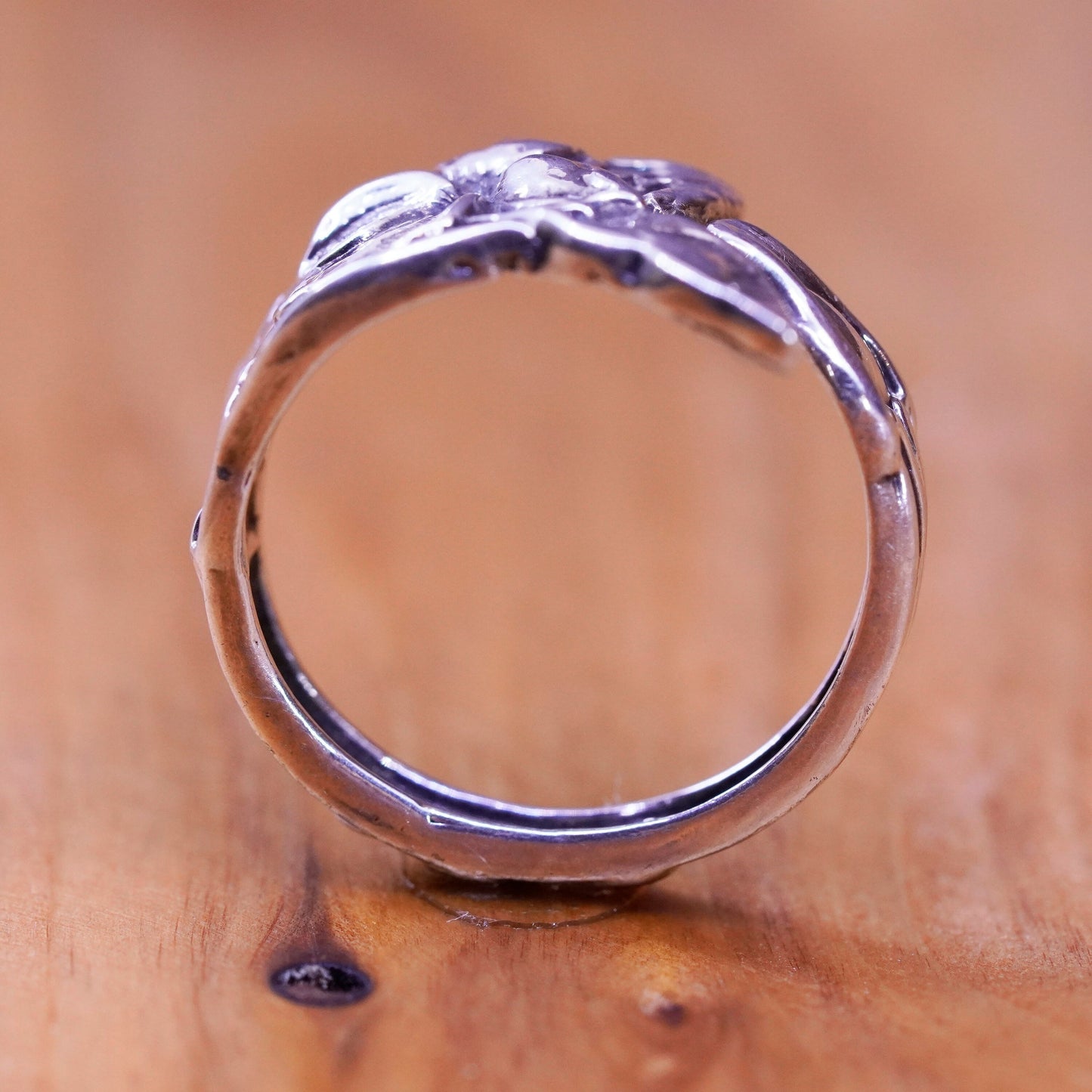 Size adjustable, vintage Sterling silver handmade ring, 925 wrap fairy band