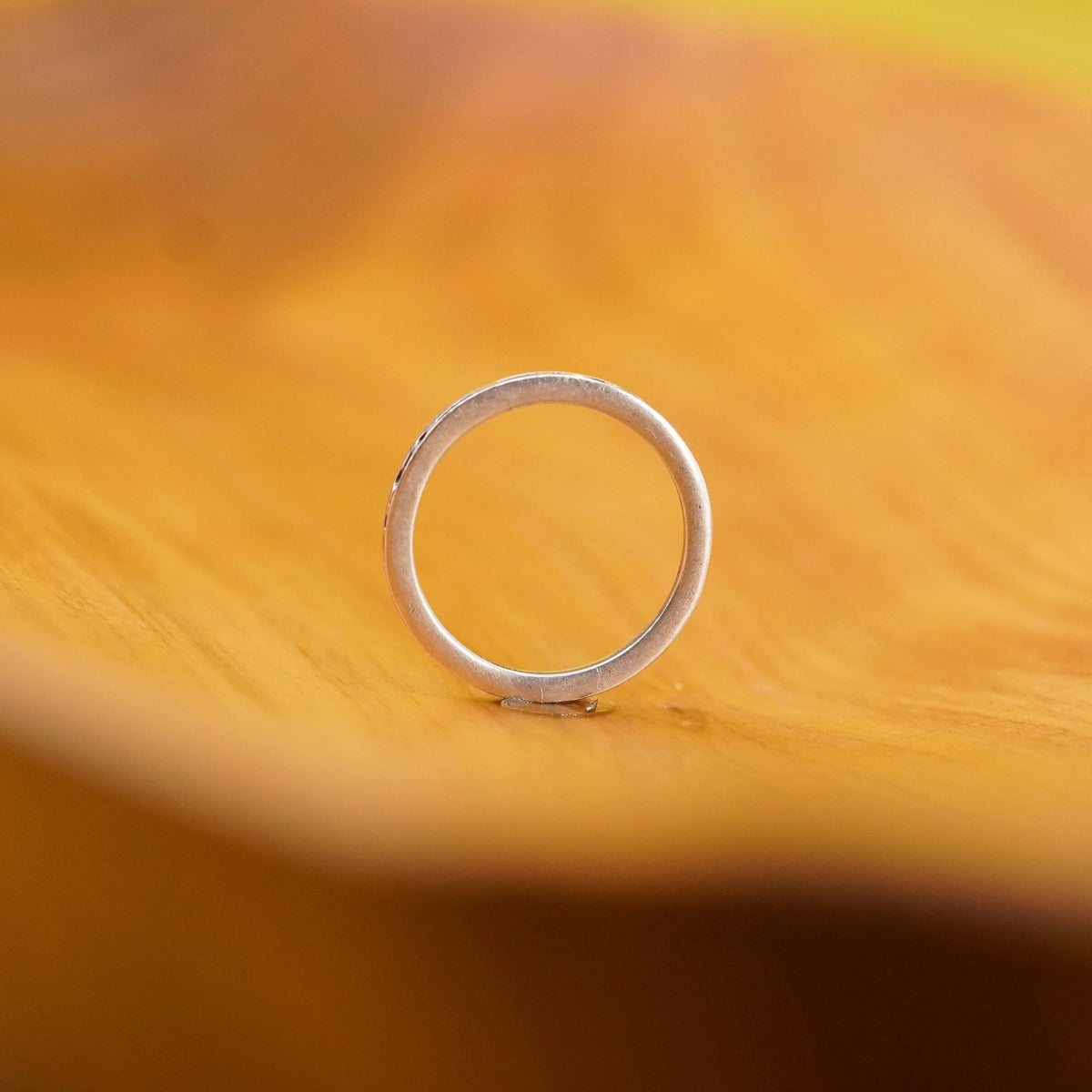 Size 8, Sterling silver stackable handmade ring, 925 stackable textured band