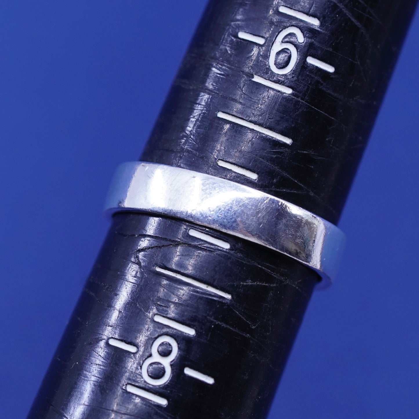 sz 7, vtg Sterling silver handmade ring, 925 inspirational band embossed “dream