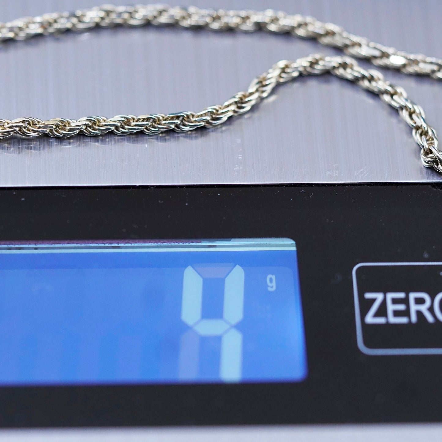 7.75”, Danecraft gold over Sterling silver handmade bracelet, 925 rope chain