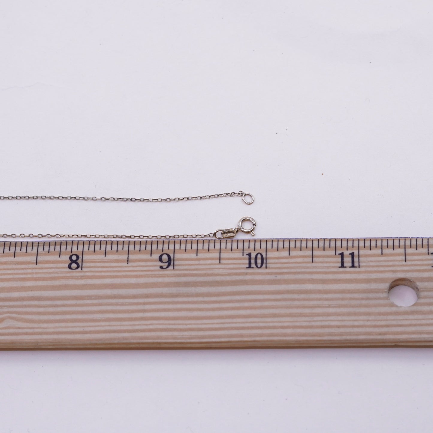 20”, 1mm, Vintage vermeil gold over sterling silver circle chain