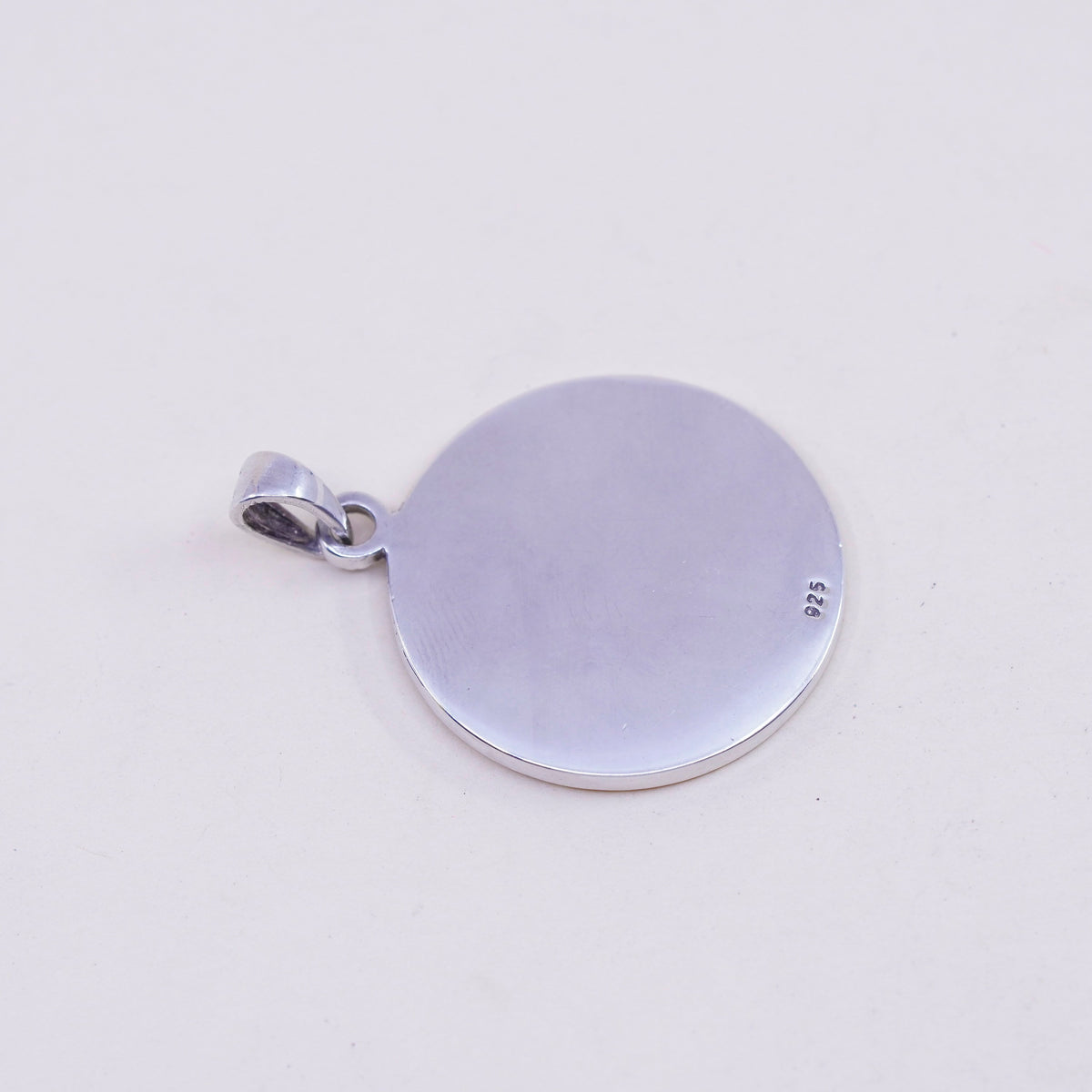 two tone 14K gold filled sterling silver handmade pendant, 925 compass charm
