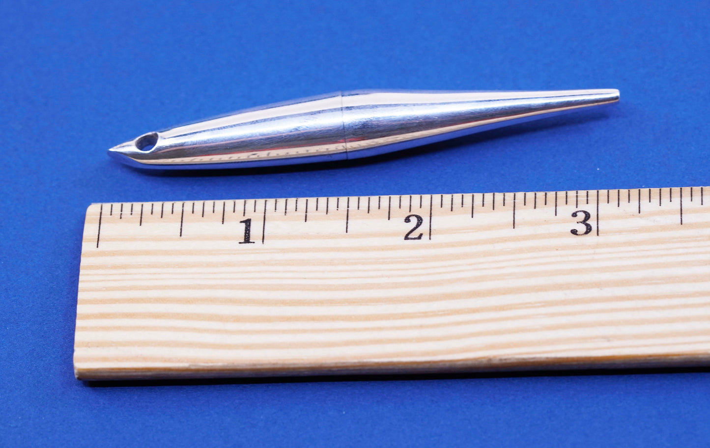 vtg sterling silver handmade pendant, modern 925 long pendant, stamped 925