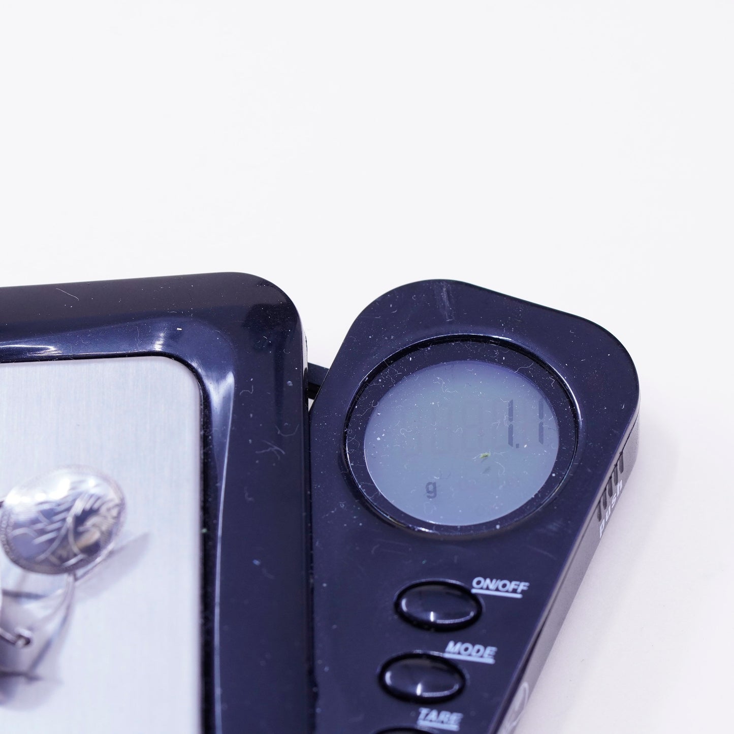 Vintage sterling silver drop earrings, 925 textured oval, silver tested