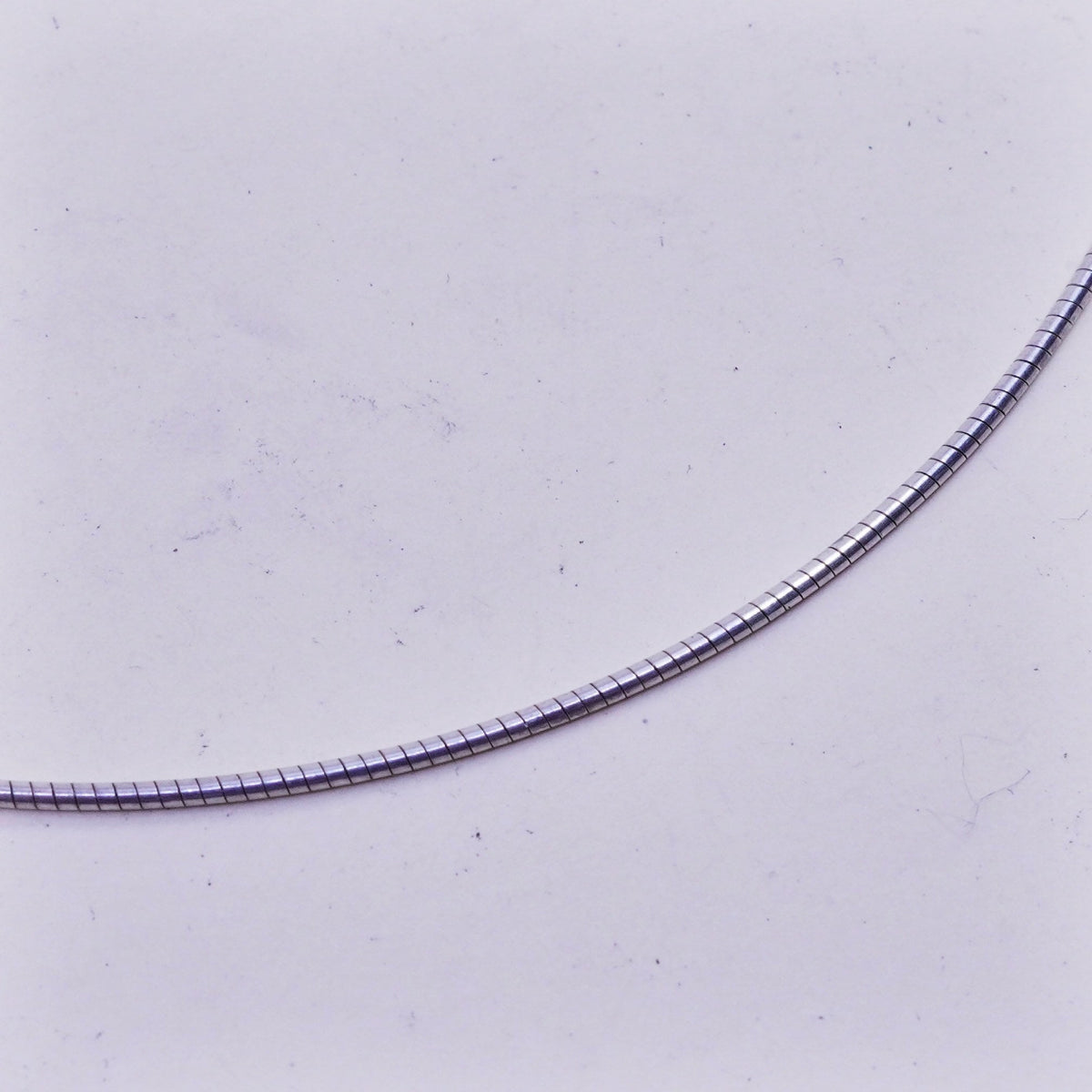 16”, 1mm, Vintage sterling silver snake chain, Italy 925 necklace