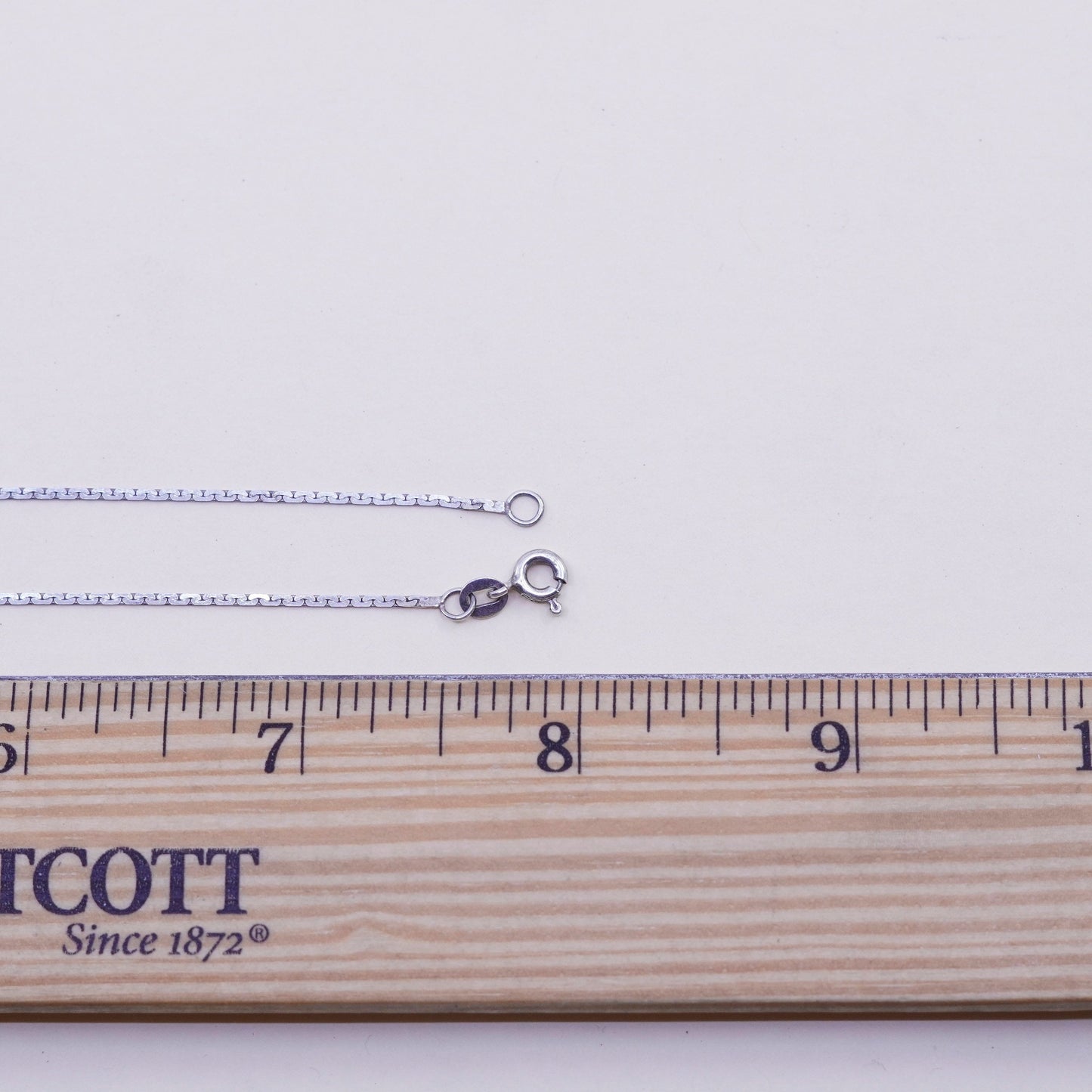 16”, 1mm, Vintage sterling silver anchor chain, 925 chain, men’s necklace