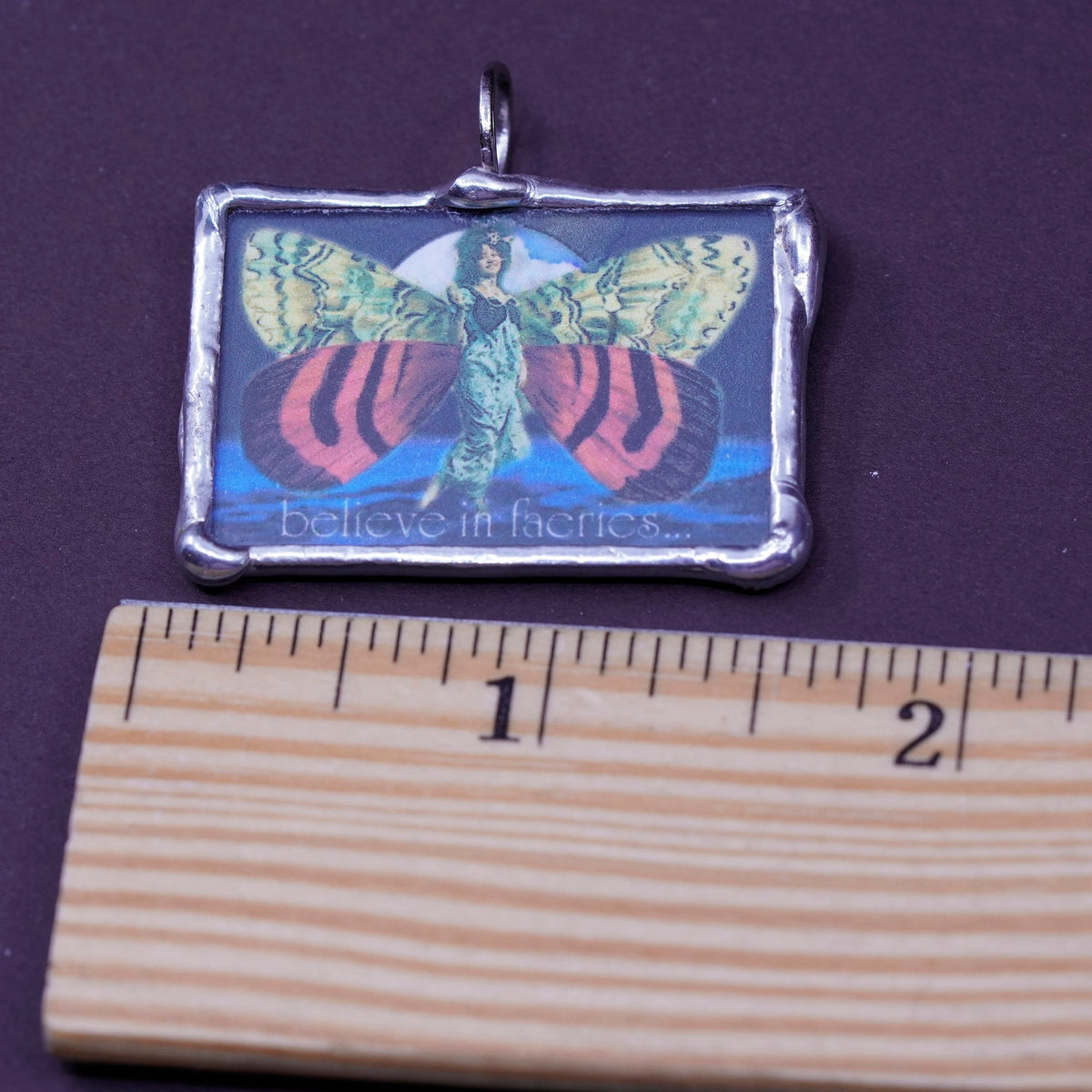 I believe in fairies Sterling 925 silver handmade pendant