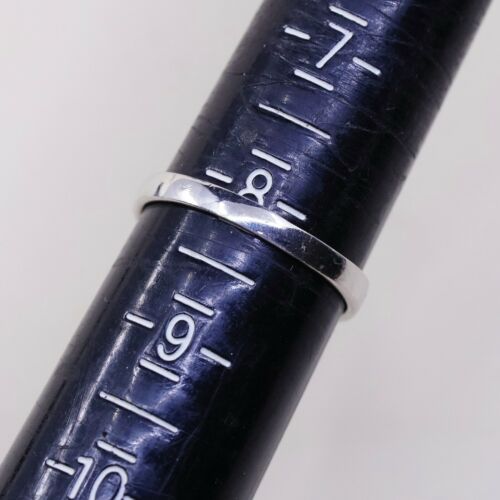 Sz 8, Sterling Silver Ring, 925 Silver Engagement Ring W/ blue Swarovski Crystal