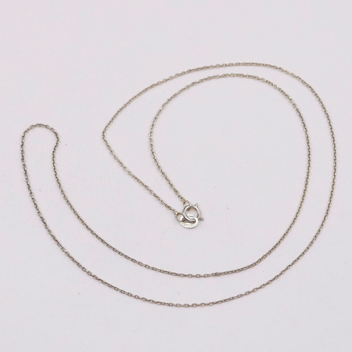 20”, 1mm, Vintage vermeil gold over sterling silver circle chain