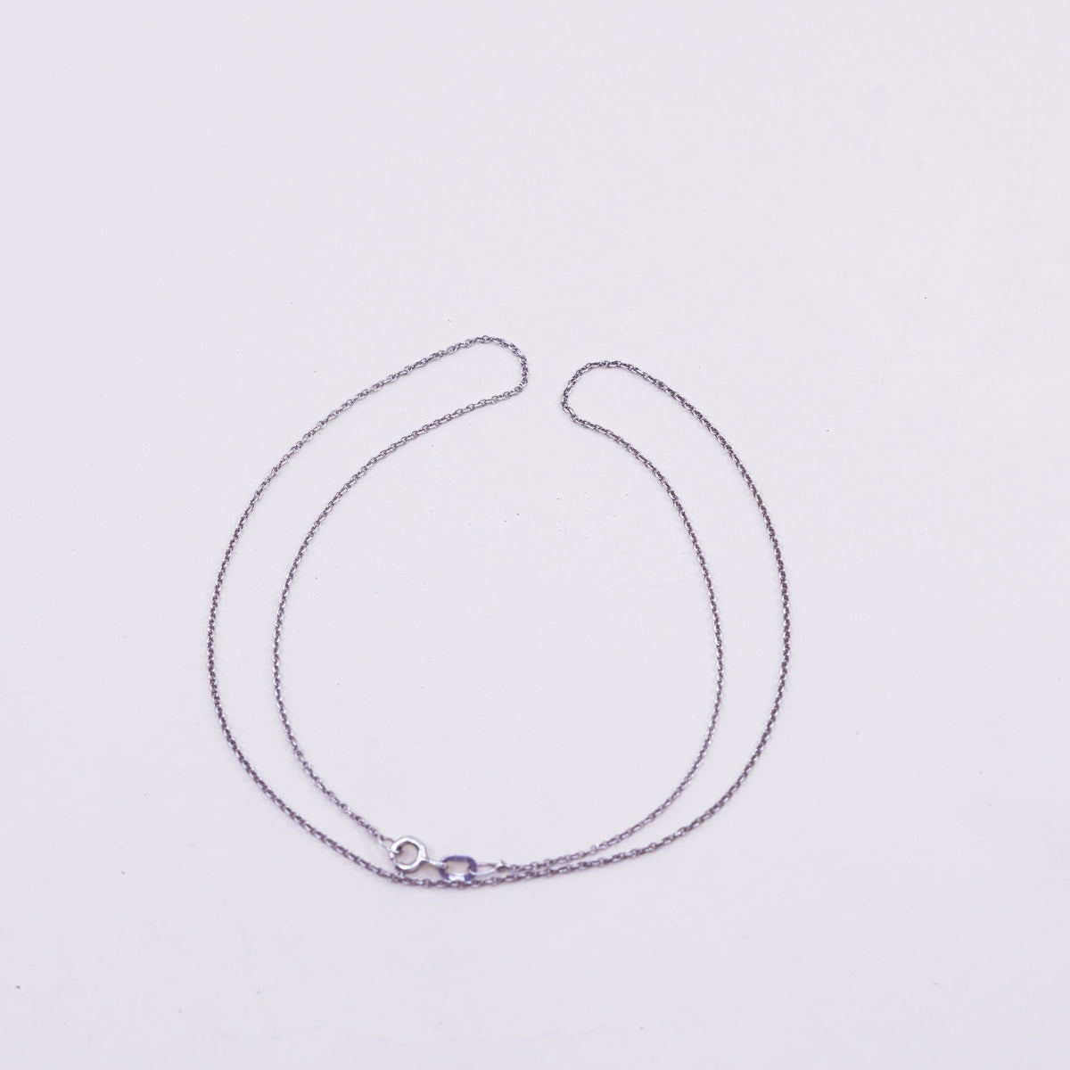 18”, 1mm, Vintage sterling silver Italy 925 s link chain, necklace