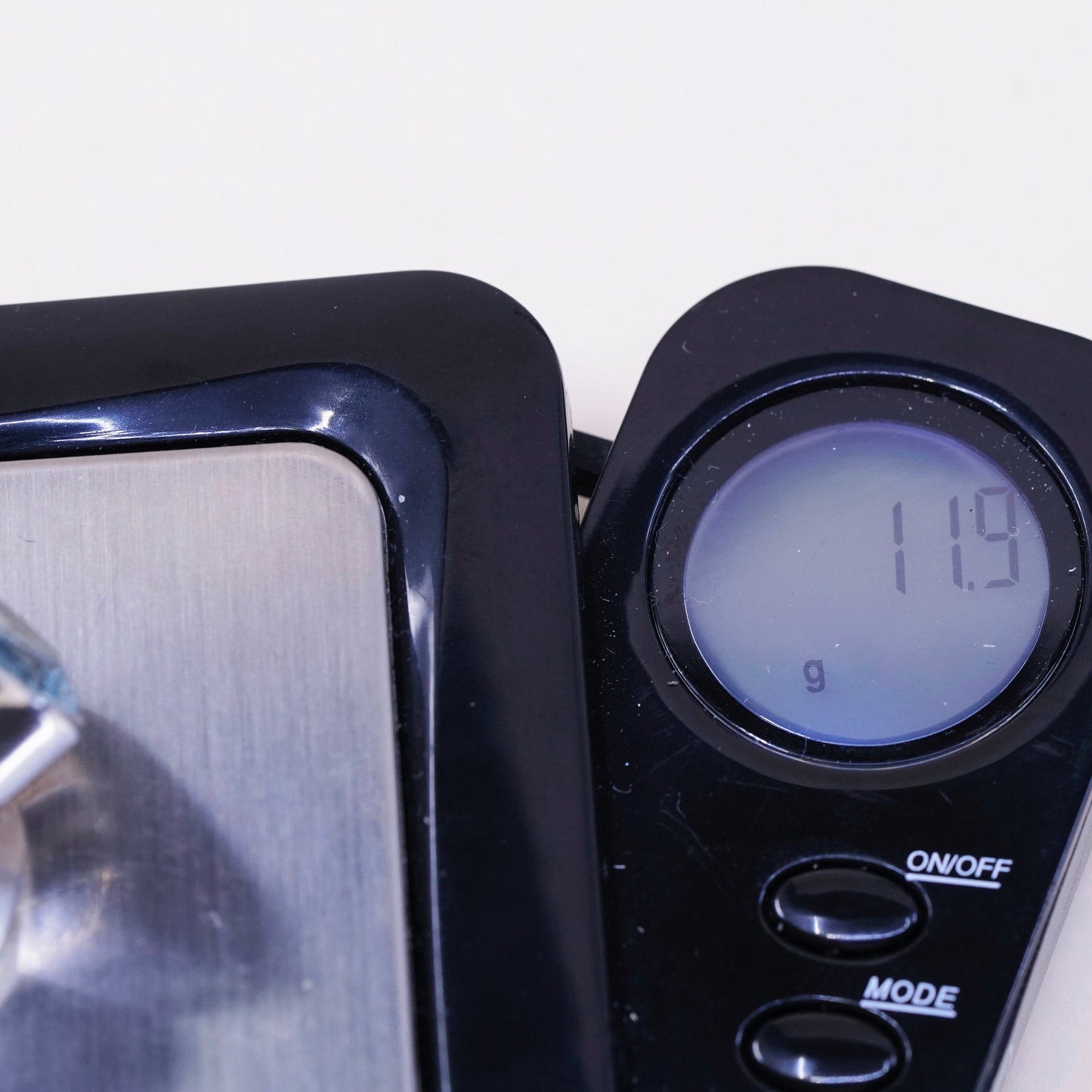 sz 7.5, vtg Sterling 925 silver handmade statement ring w/ blue topaz