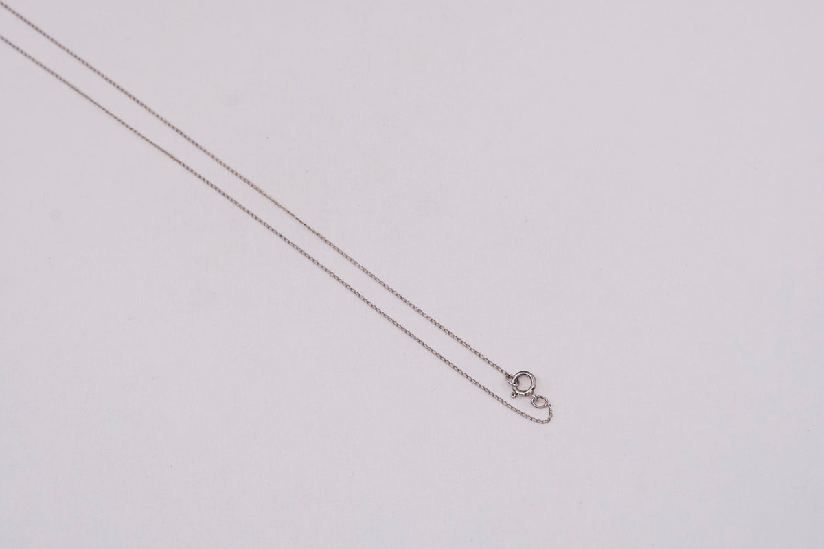 20”, 1mm, vermeil Gold over sterling silver curb chain, Italy 925 necklace