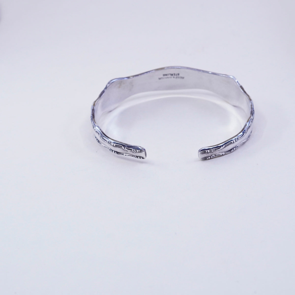 6.75”, Vintage Reed & Barton Sterling silver Handmade spoon bracelet, 925 cuff
