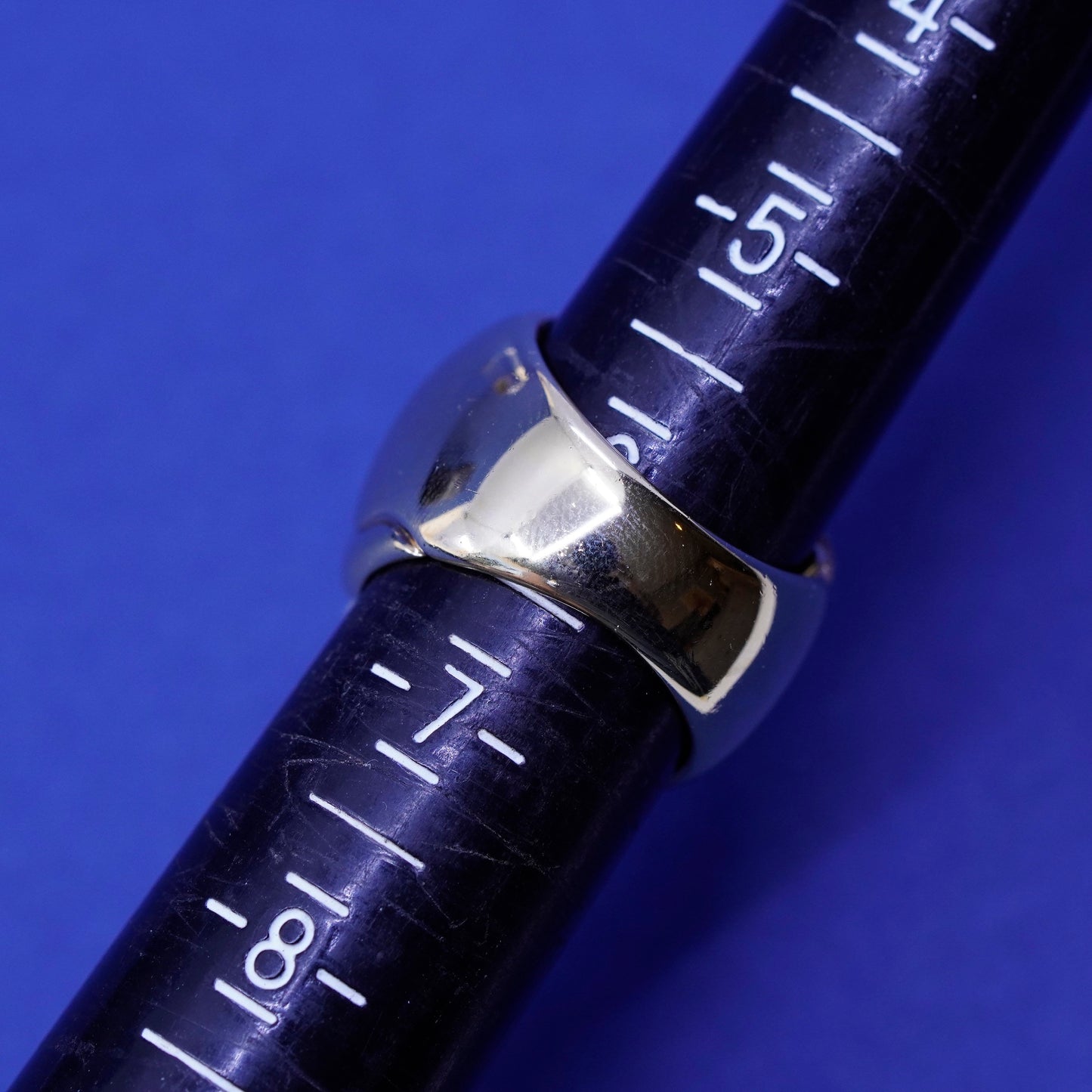 Size 6, Itaor Italy vermeil gold sterling 925 silver ring glittering band