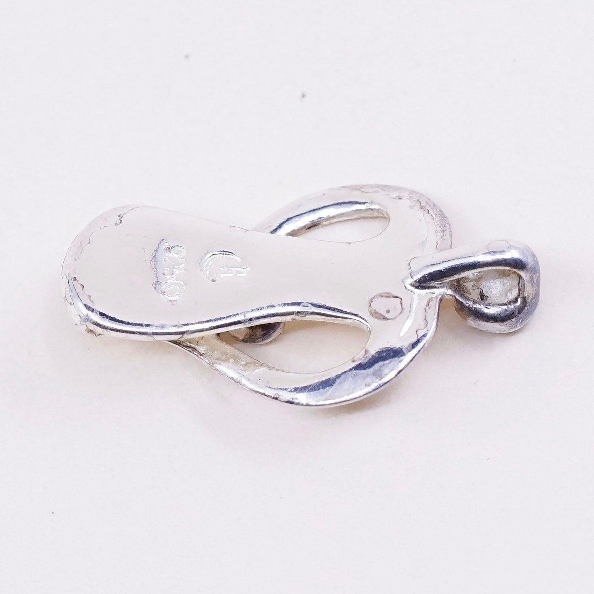 Vintage carolyn pollack sterling silver handmade pendant, heart 925 pendant