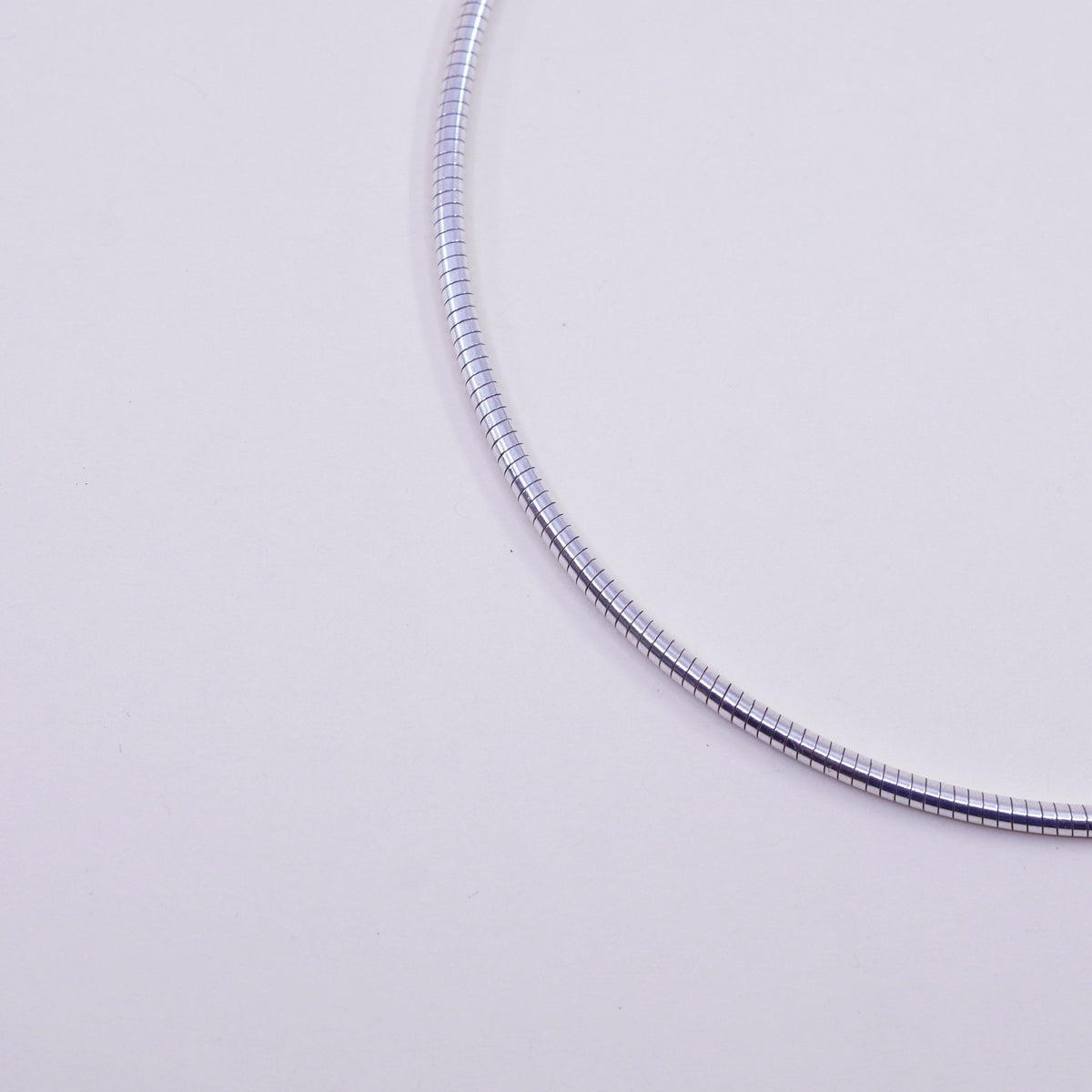 16”, 3mm, Vintage sterling silver snake chain, Italy 925 chain