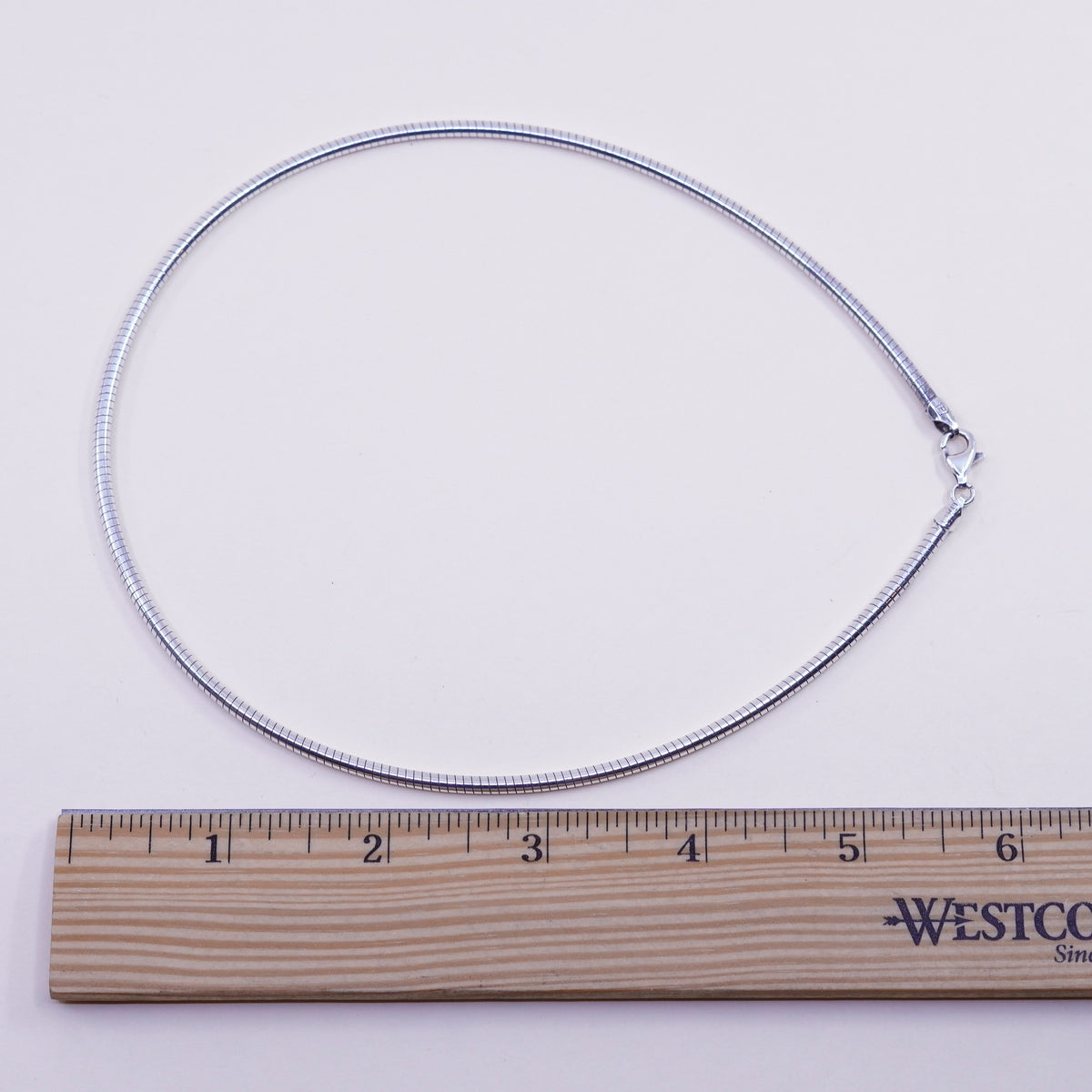 16”, 3mm, Vintage sterling silver snake chain, Italy 925 chain
