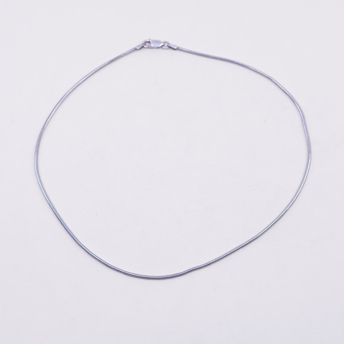 17”, 2mm, Vintage sterling silver snake chain, fine Italy 925 chain