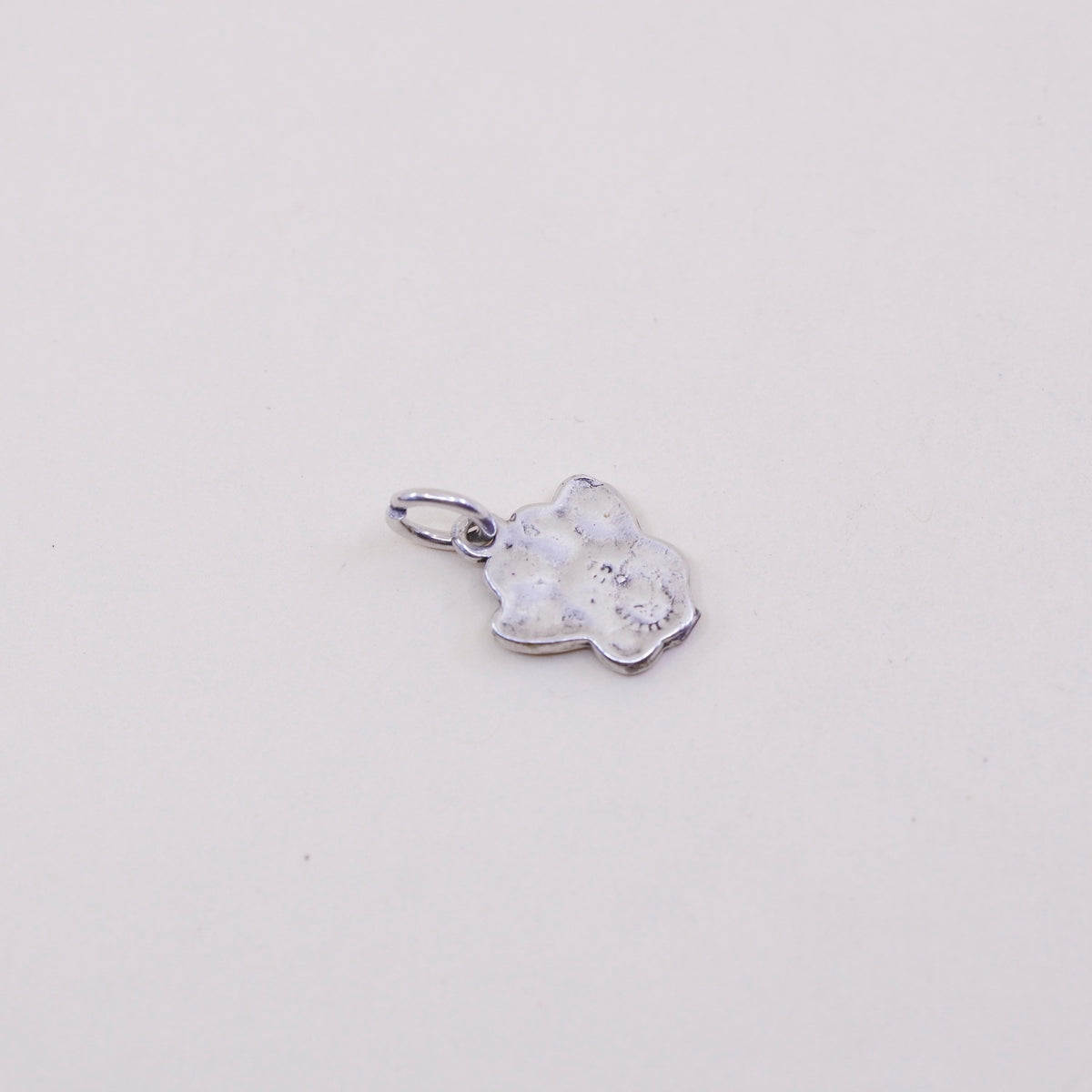 Vintage sterling silver charm, 925 handmade dog cat animal paw