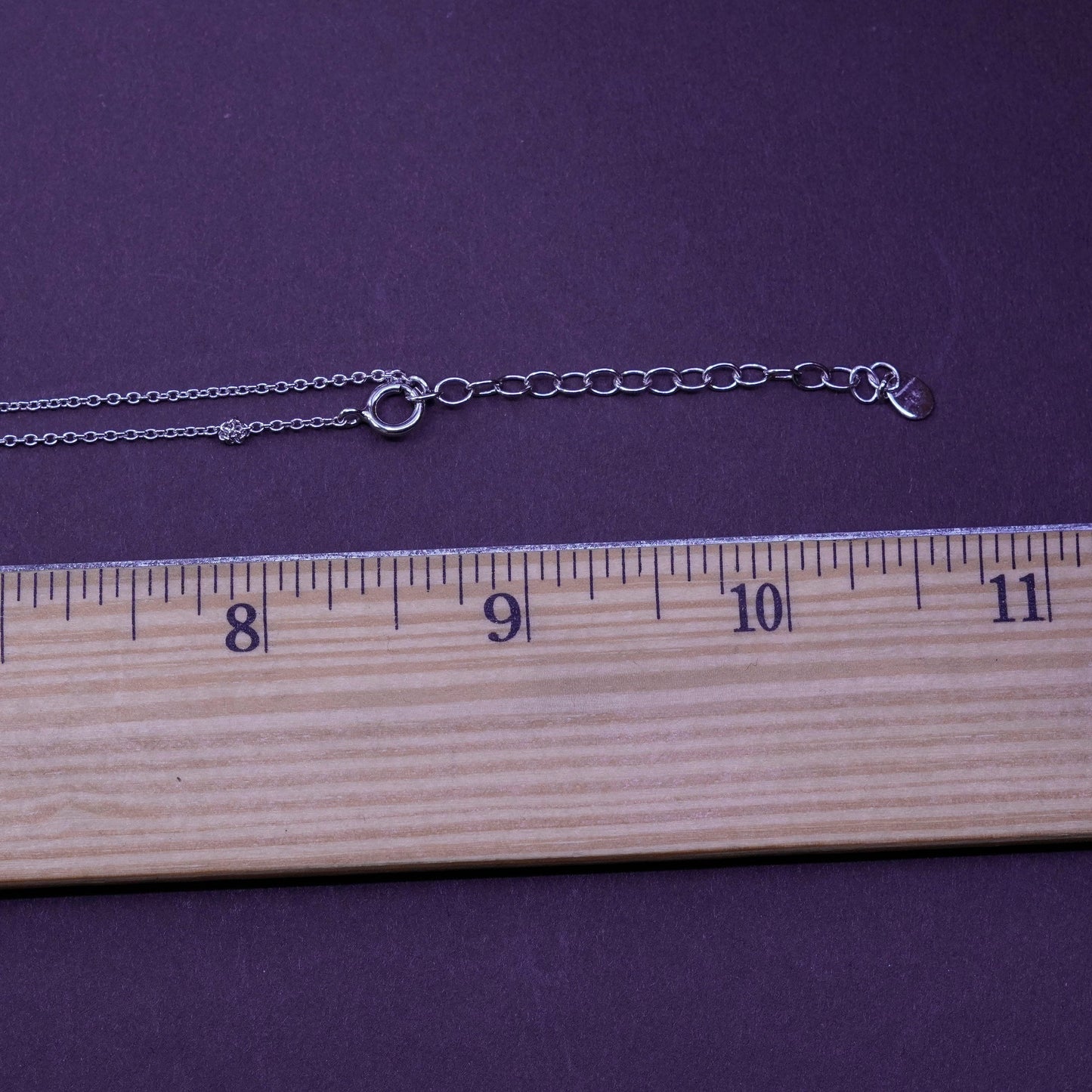 18”, sterling silver handmade necklace, 925 circle chain with turquoise pendant