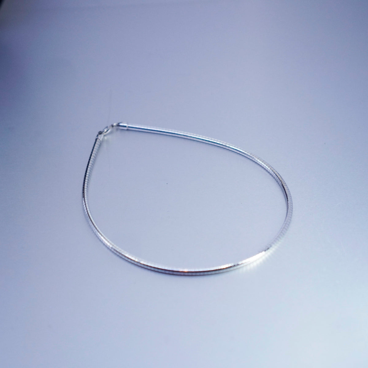 15” 4mm, vintage Sterling 925 silver bold snake chain necklace