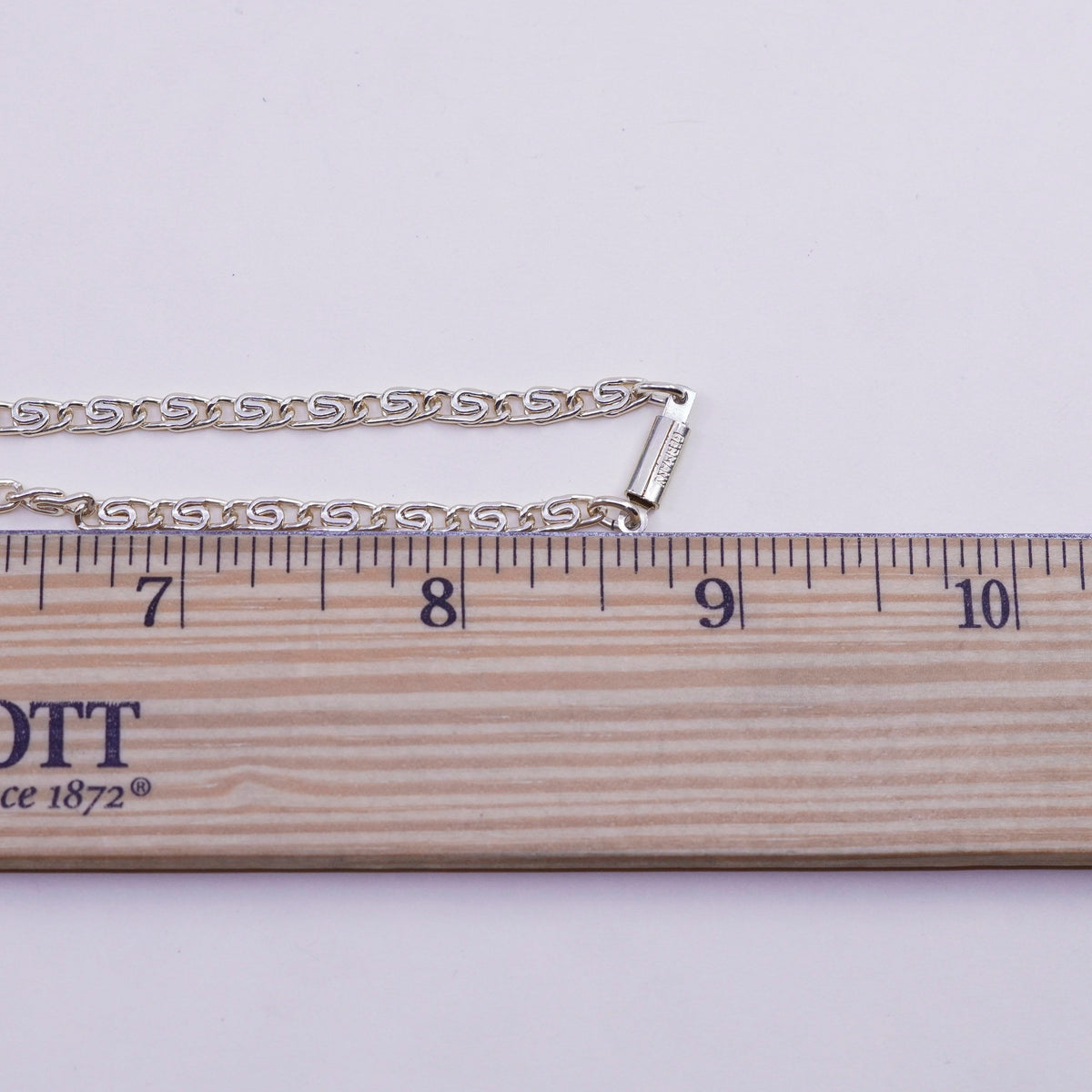 18”, vermeil gold over sterling silver necklace, 925 chain moonstone pendant