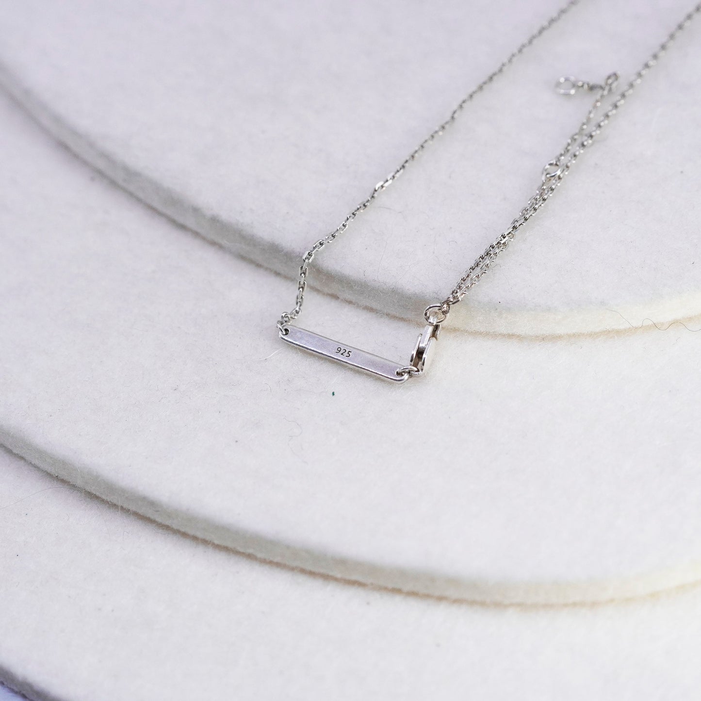 18+2” 1mm, vintage kendra scott Sterling 925 silver circle chain necklace