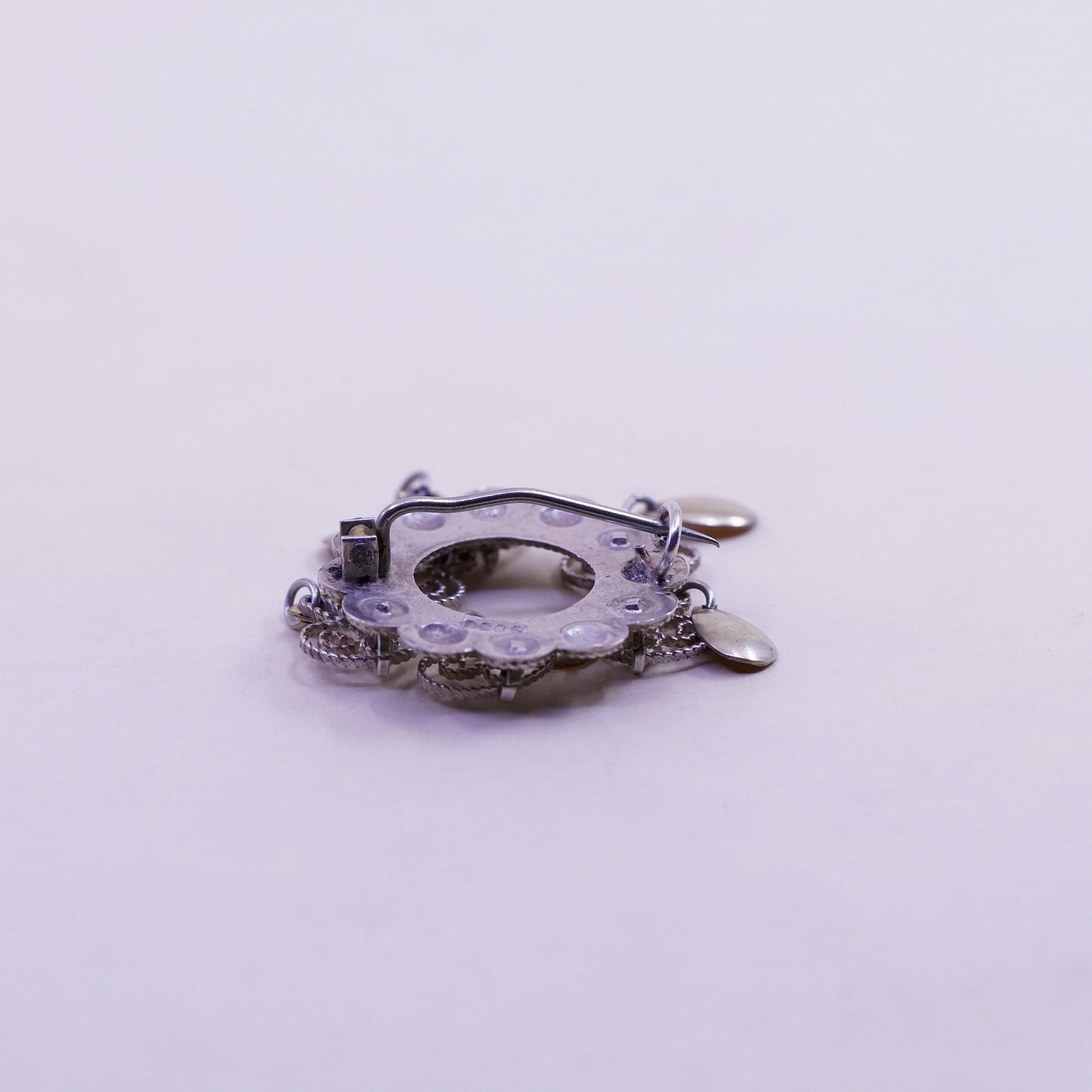Rare vintage Hasla signed 830S silver brooch Norway Scandinavian